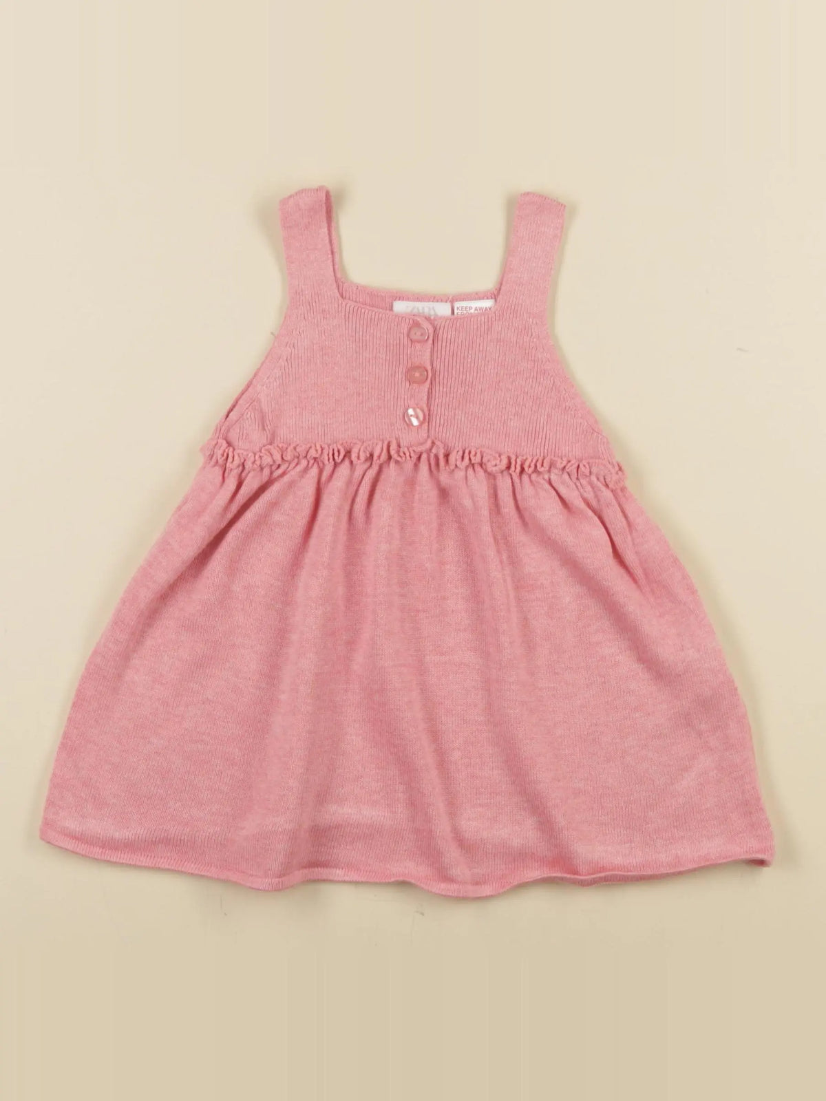 Zara - robe rose - 12/18 mois