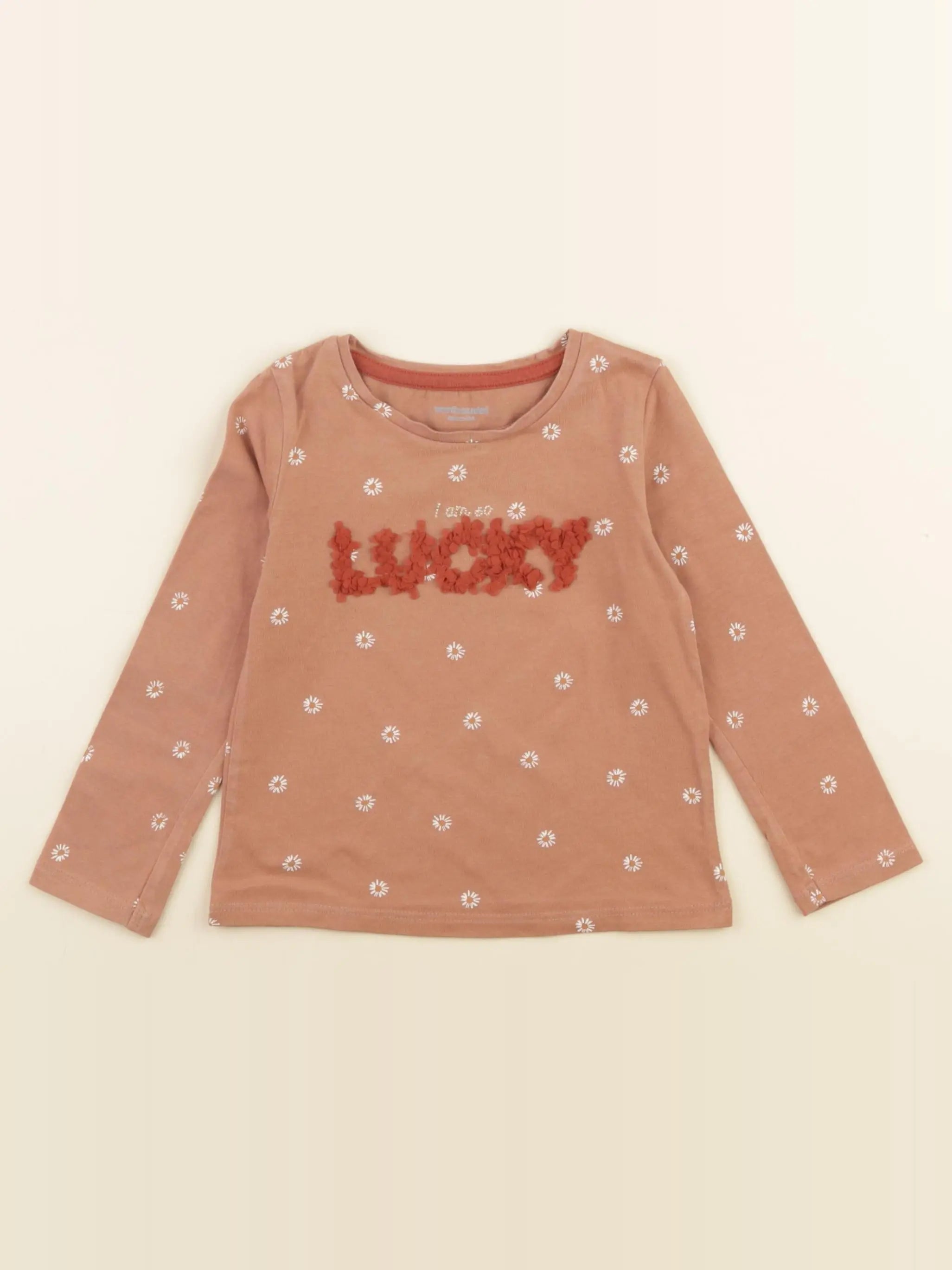Vertbaudet - tee-shirt rose - 2 ans