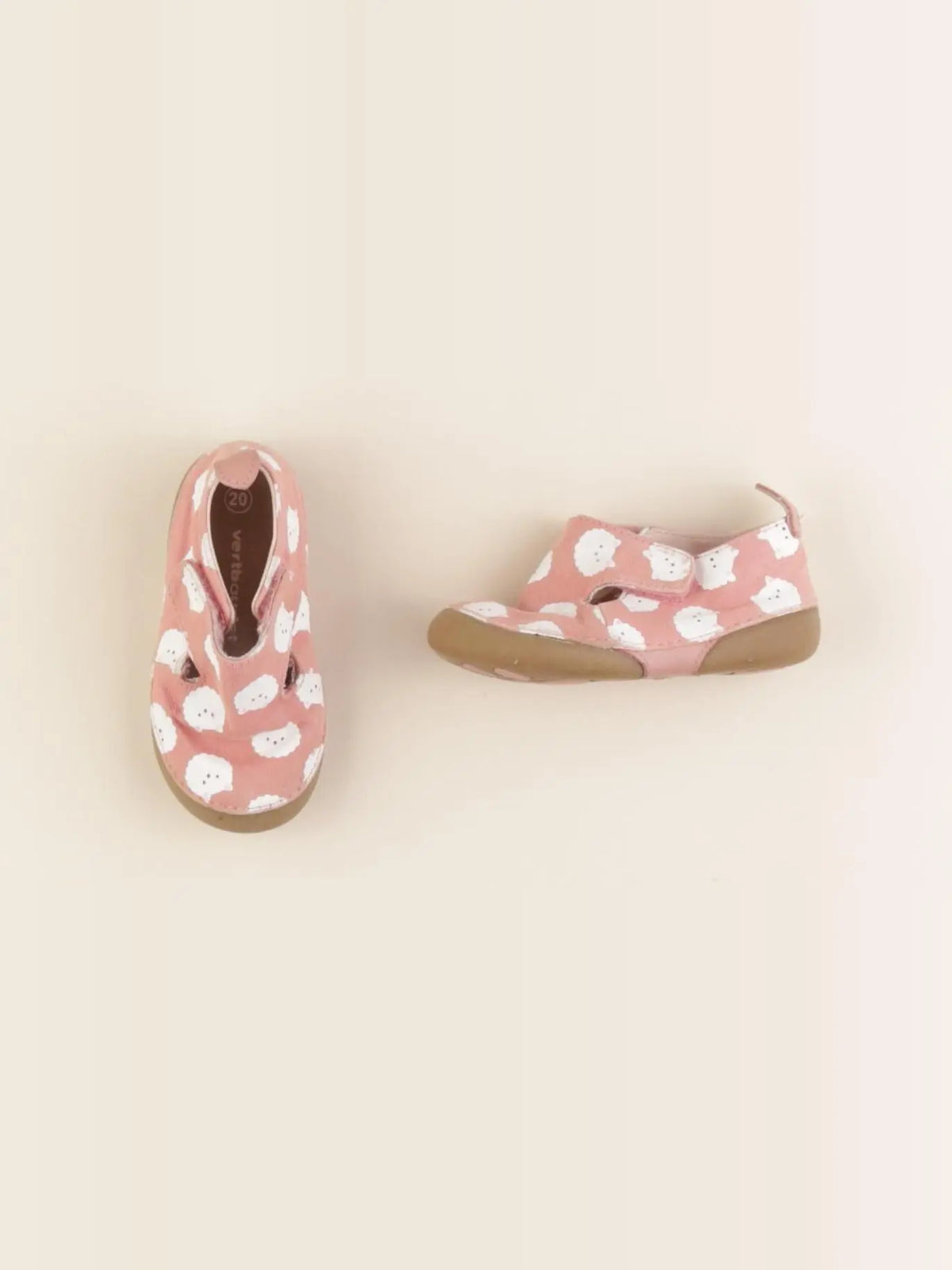 Vertbaudet - chaussons rose - pointure 20