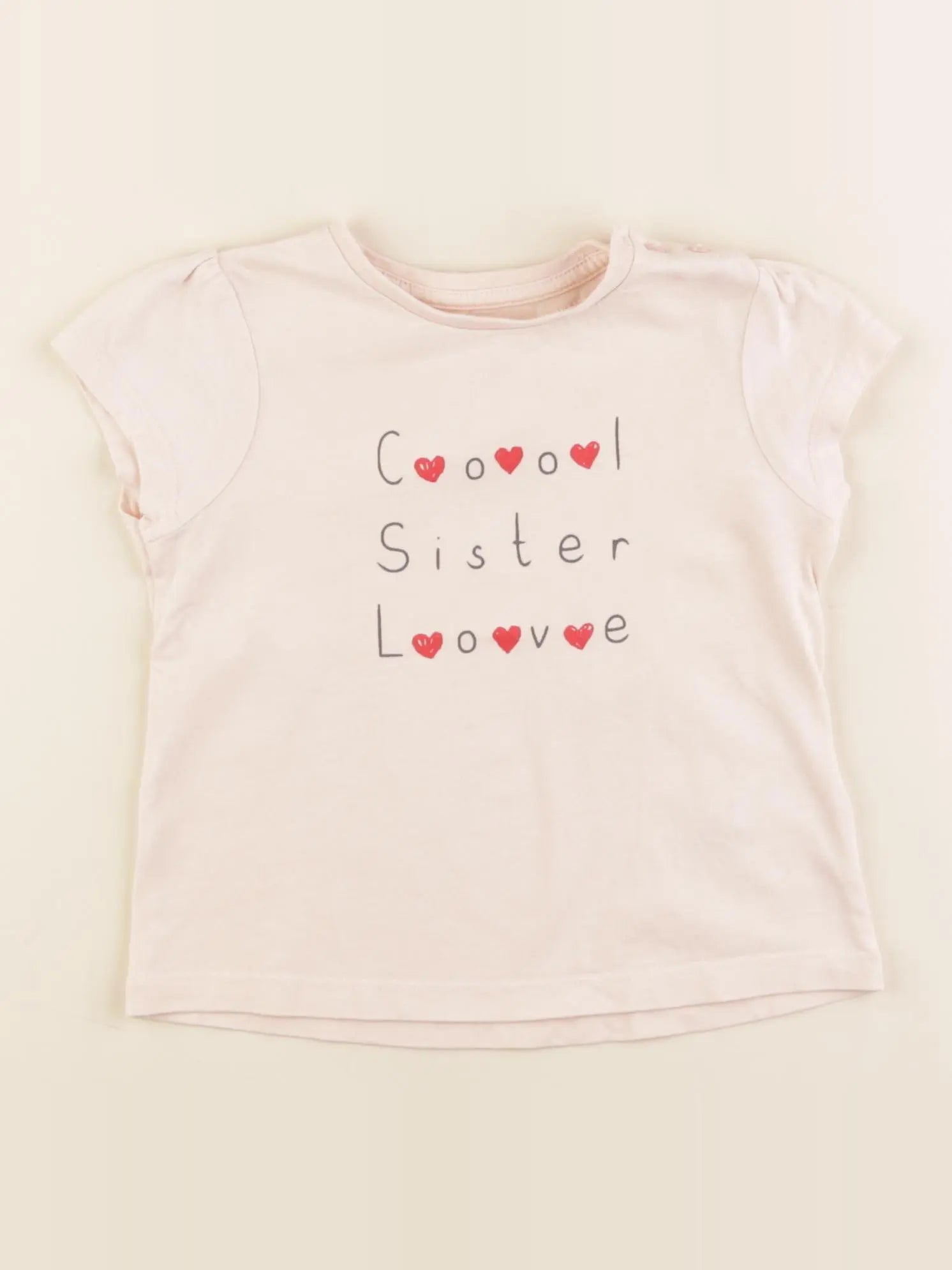 Vertbaudet - tee-shirt rose - 24 mois