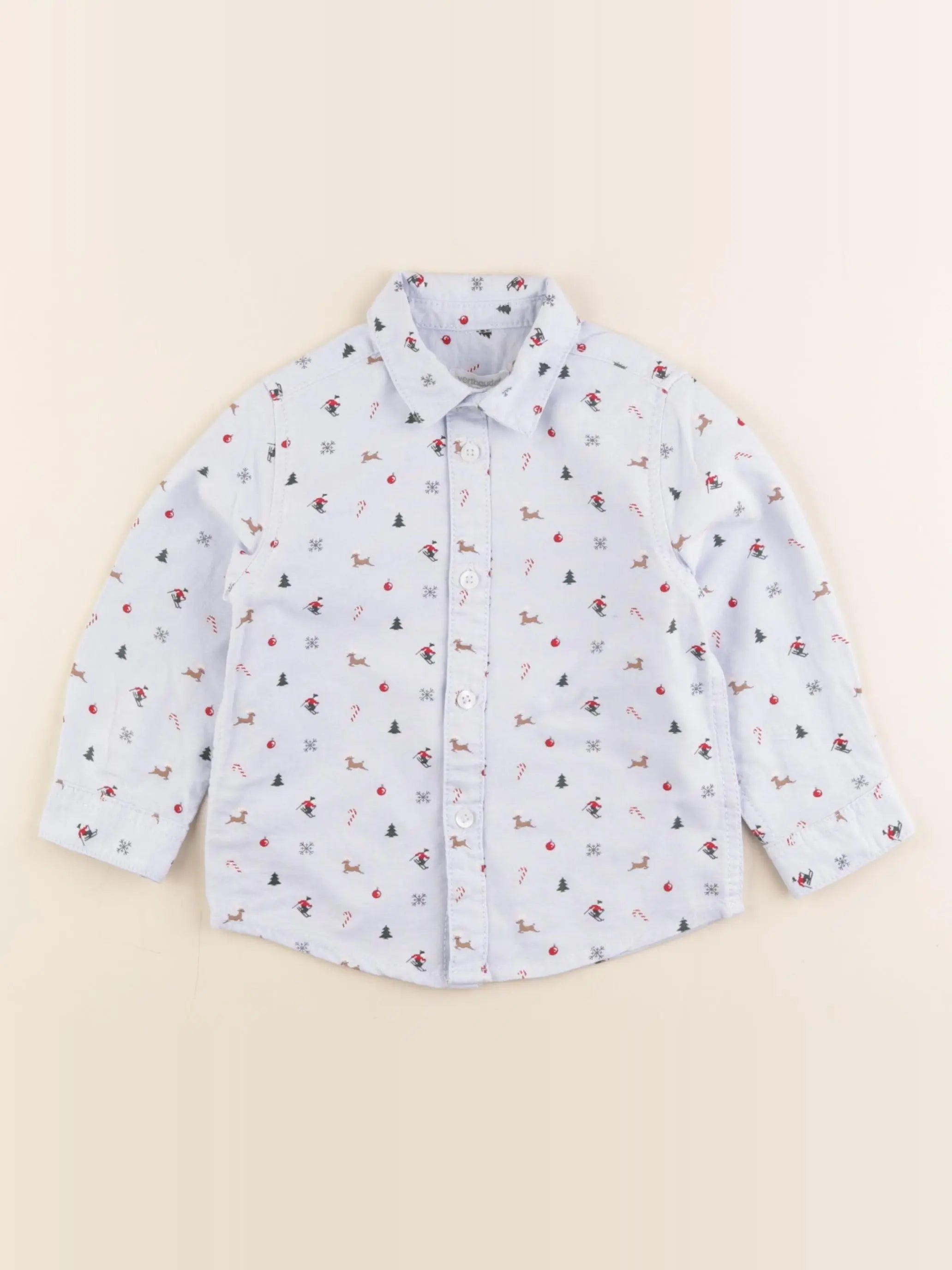 Vertbaudet - chemise bleu - 8 ans