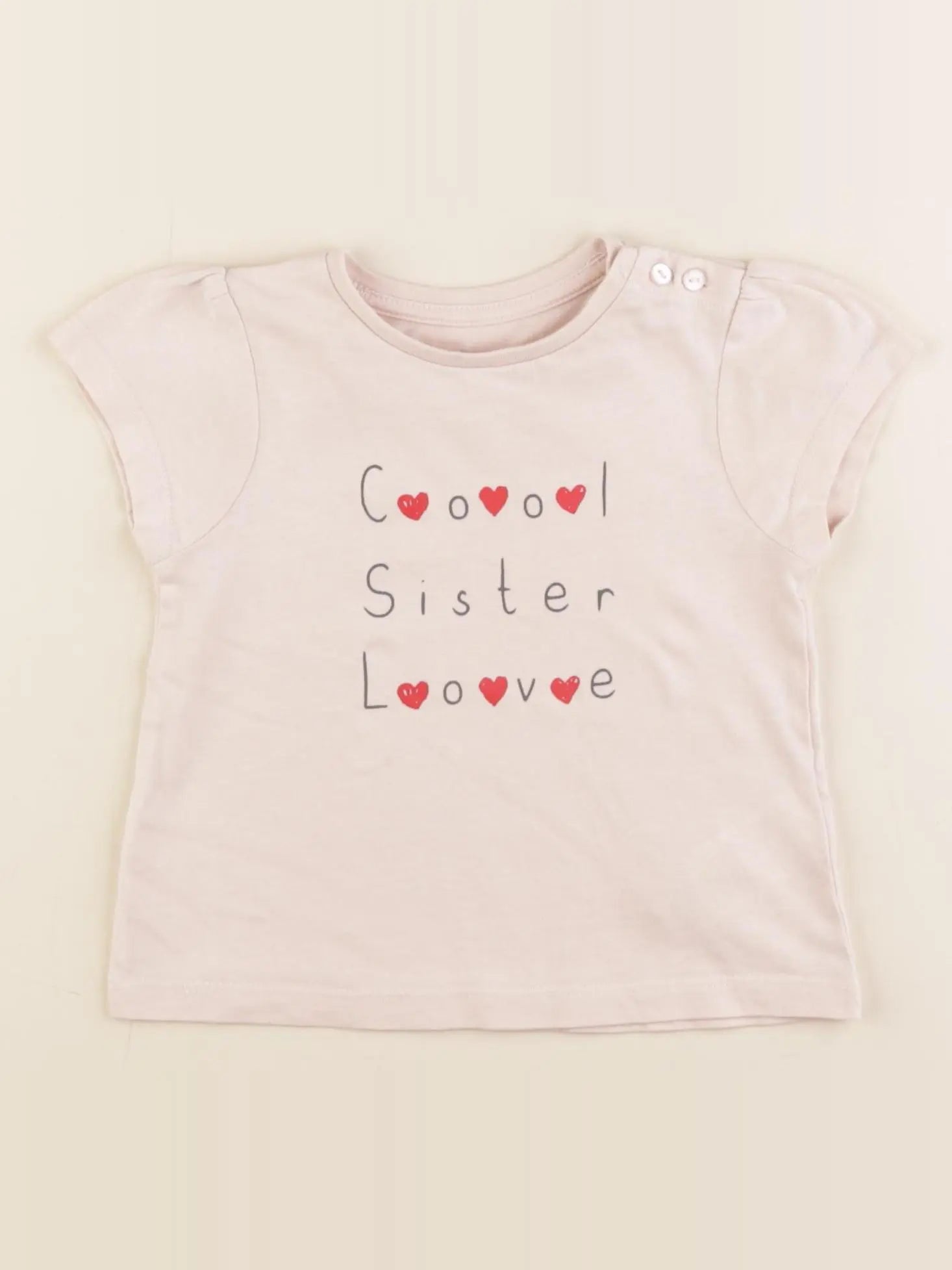 Vertbaudet - tee-shirt rose - 18 mois
