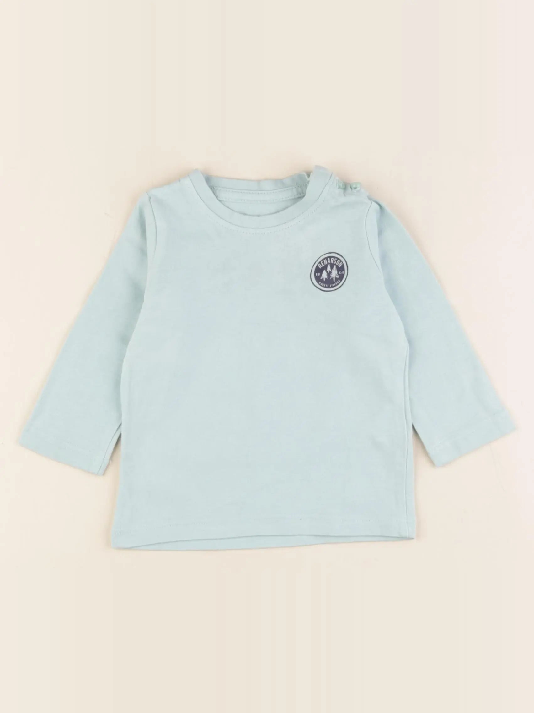 Vertbaudet - tee-shirt vert - 6 mois