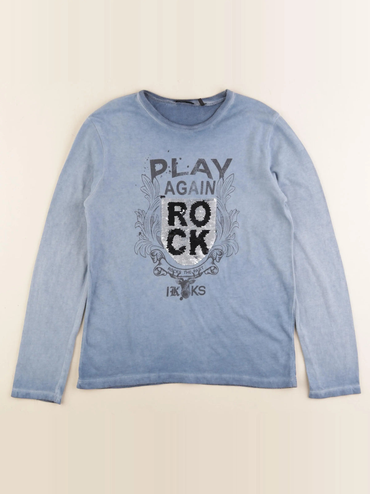 IKKS - tee-shirt bleu - 10 ans