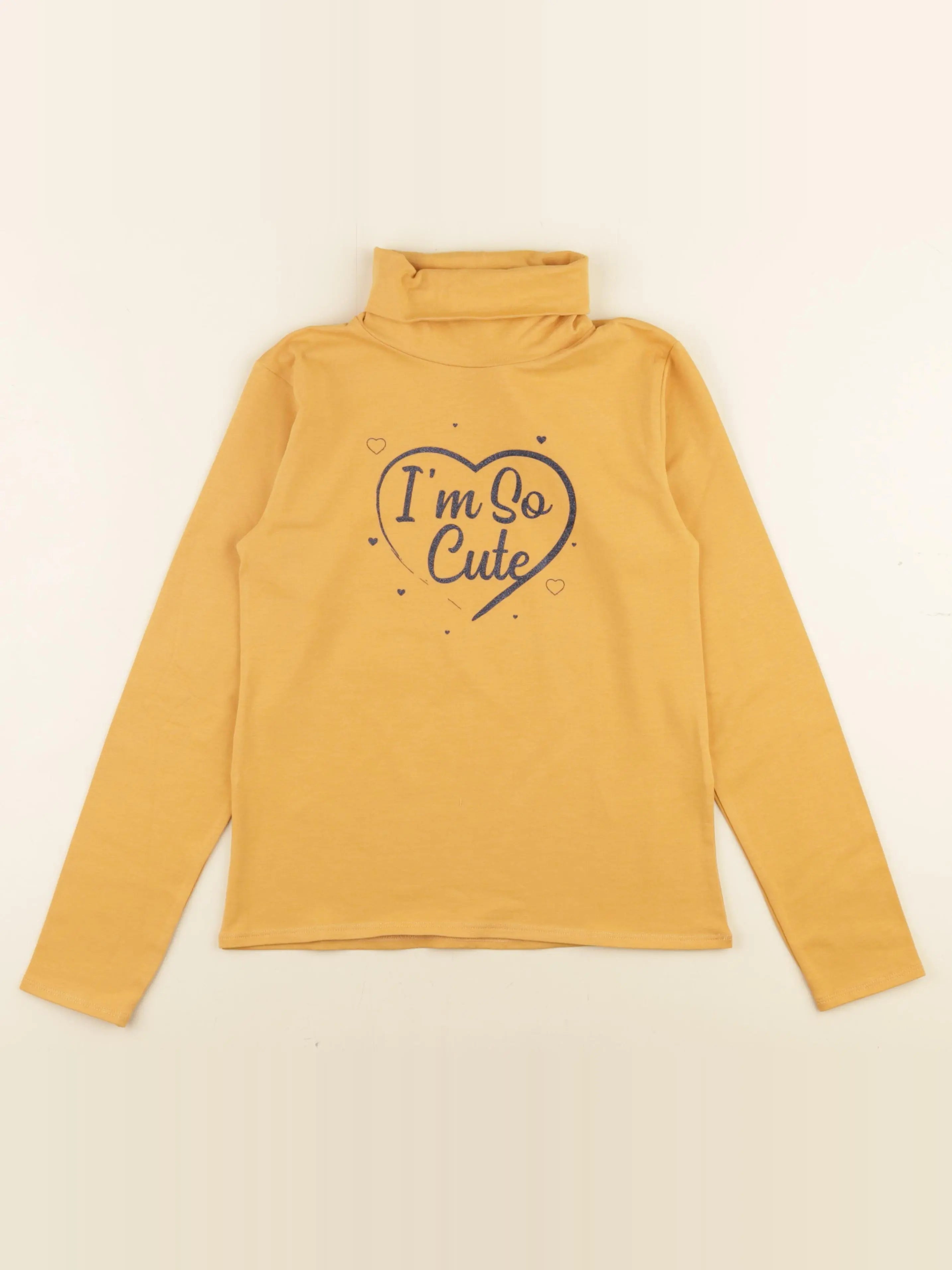Vertbaudet - sous-pull jaune - 10 ans