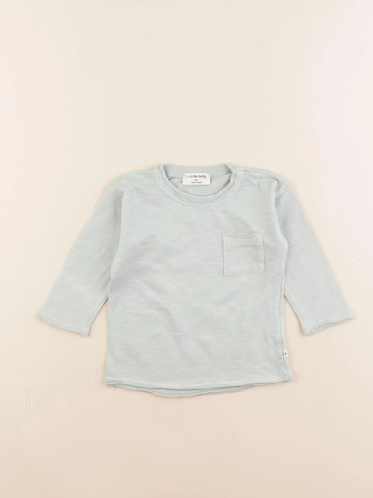 1+ In the family - tee-shirt vert - 6 mois