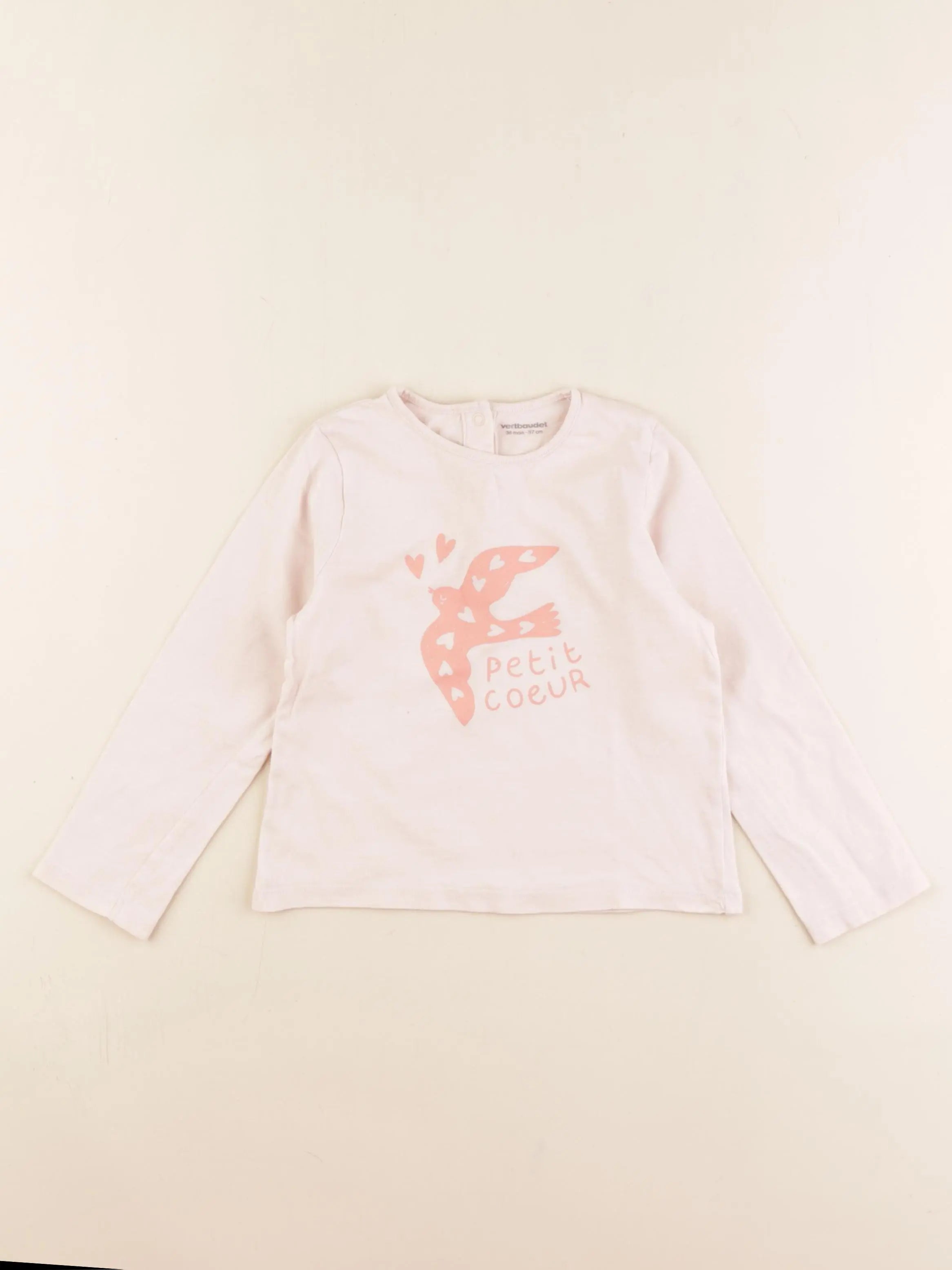 Vertbaudet - tee-shirt rose - 36 mois