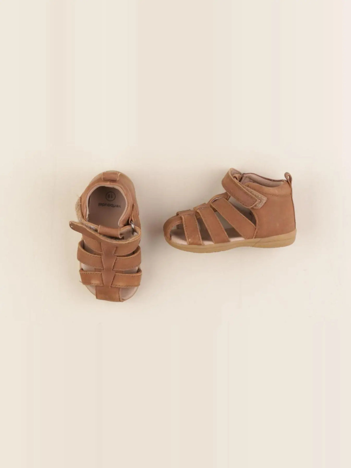 Vertbaudet - sandales marron - pointure 19