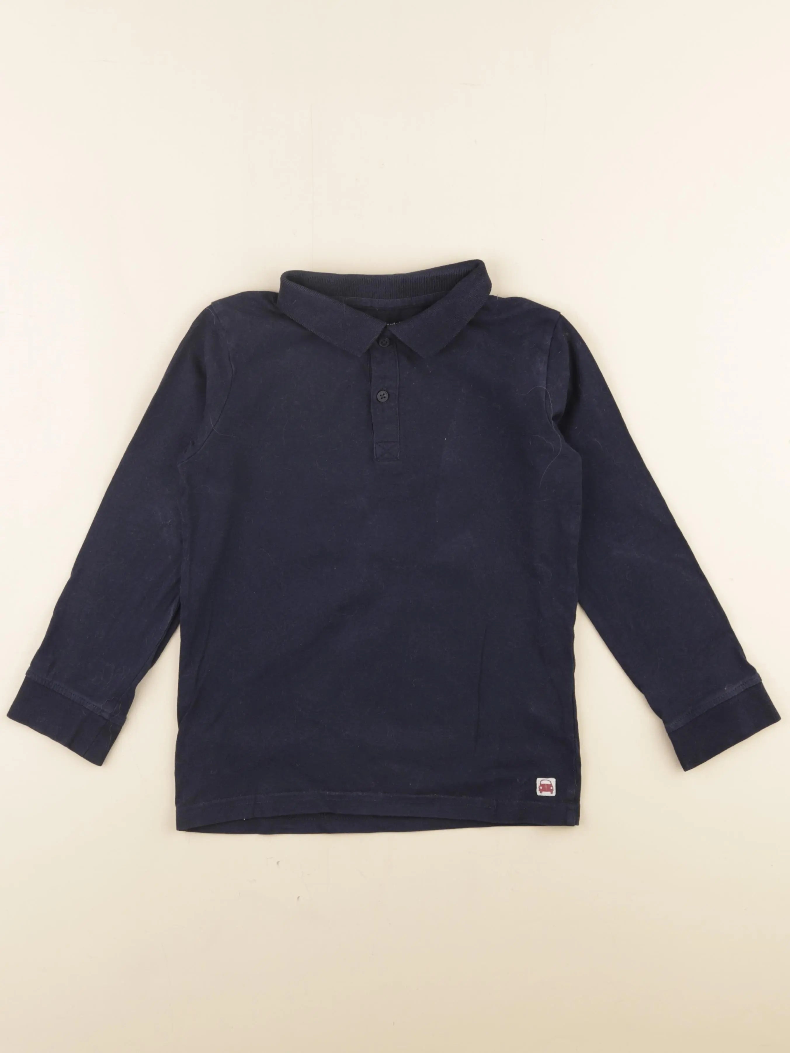 Vertbaudet - polo bleu - 8 ans