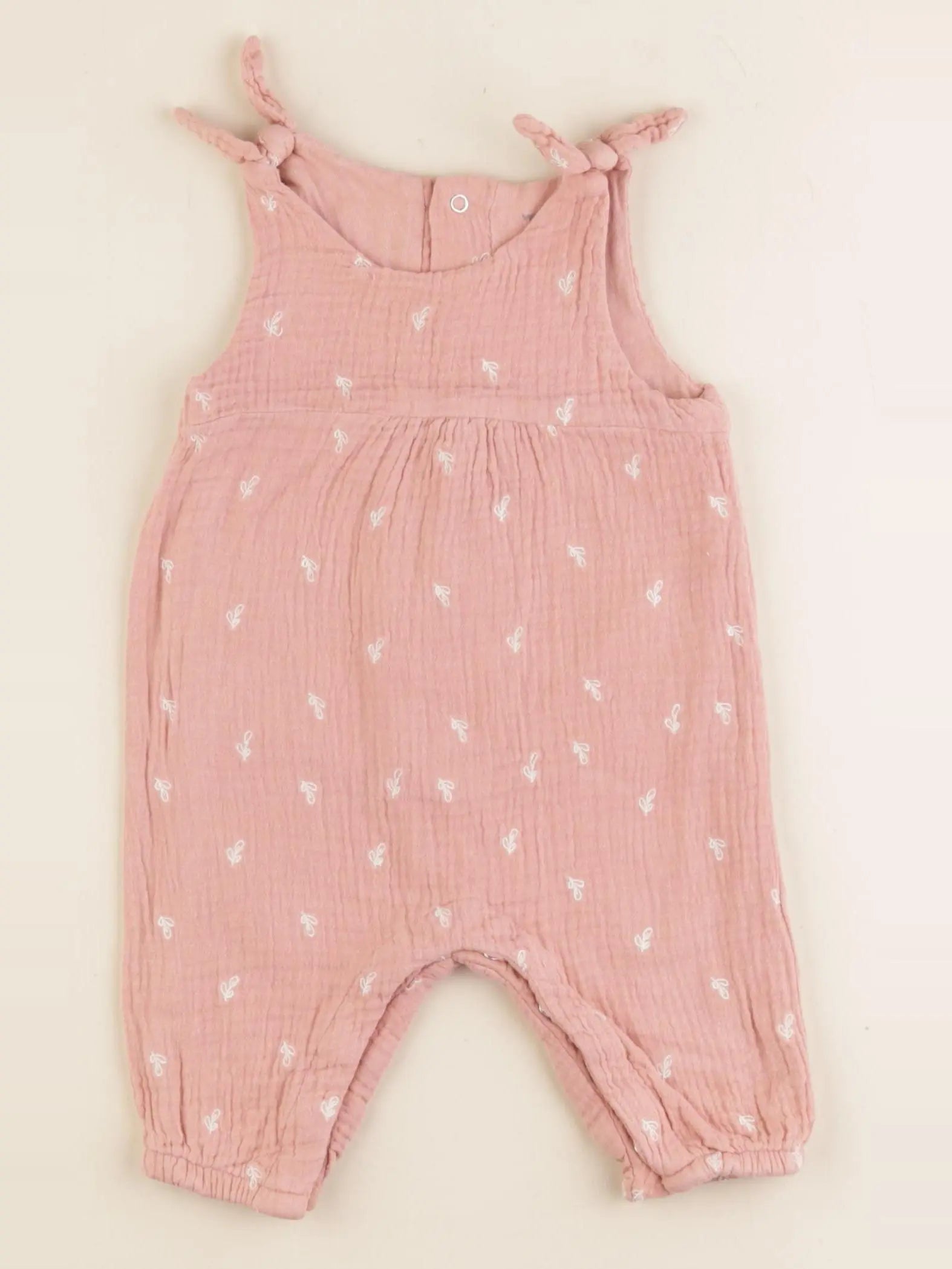 Vertbaudet - combinaison doublé rose - 3 mois
