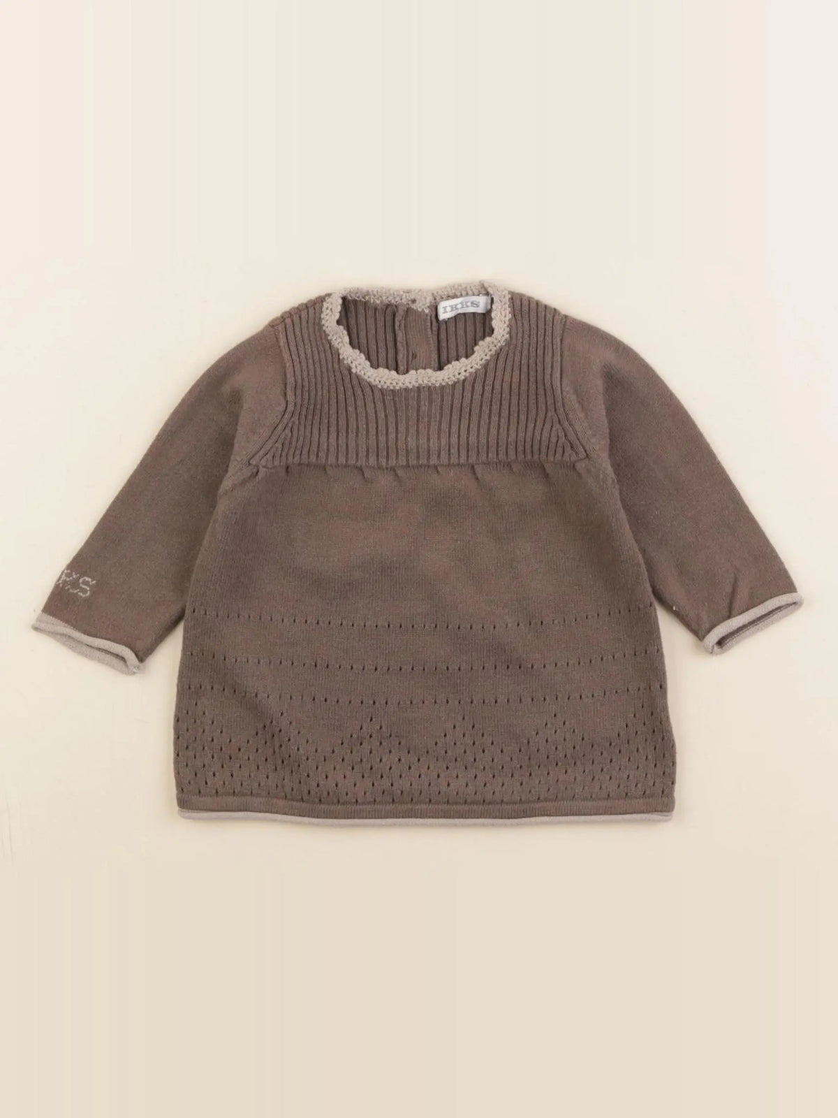 IKKS - robe marron - 1 mois