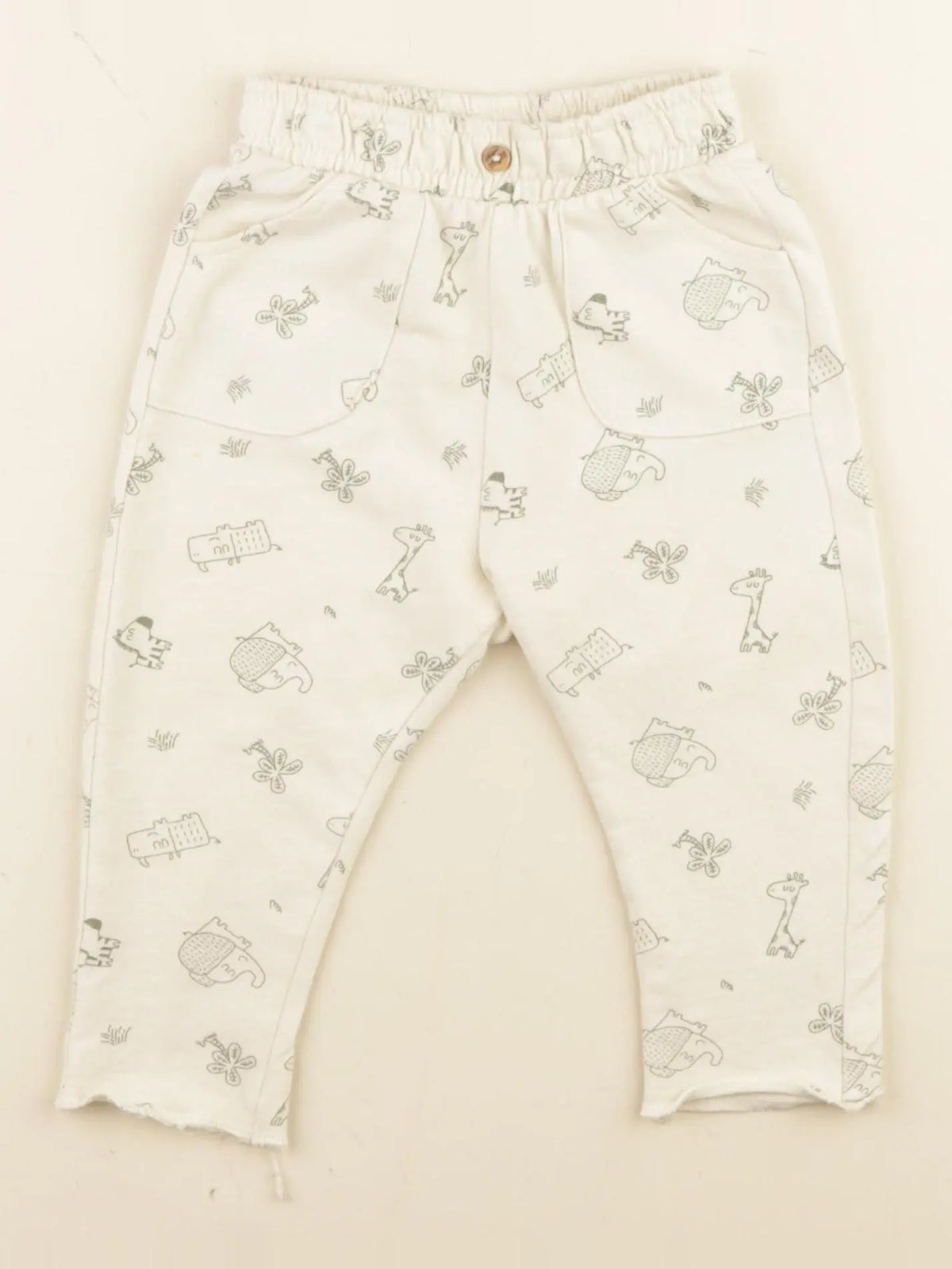 Vertbaudet - jogging beige - 6 mois