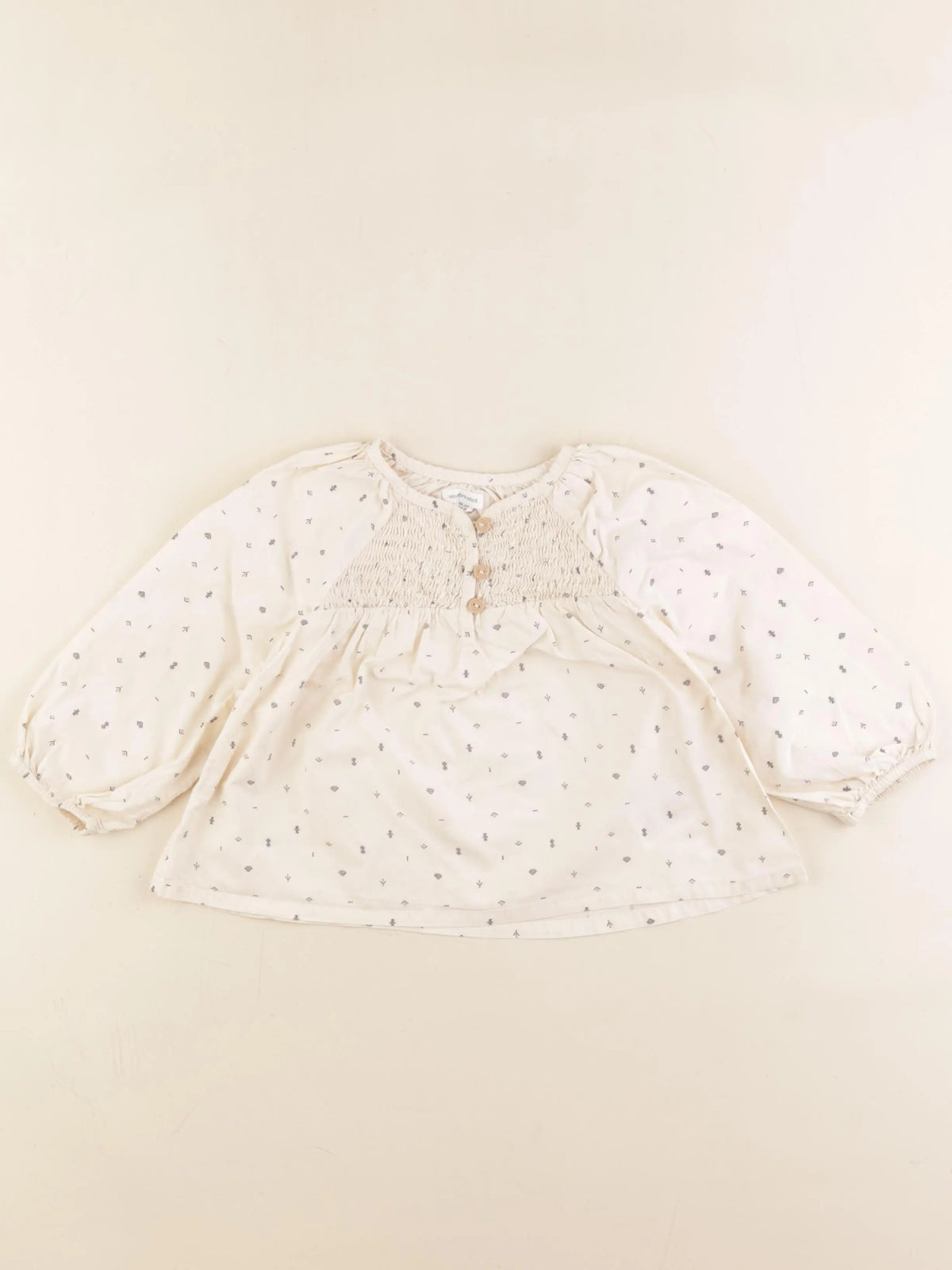 Vertbaudet - blouse beige - 24 mois