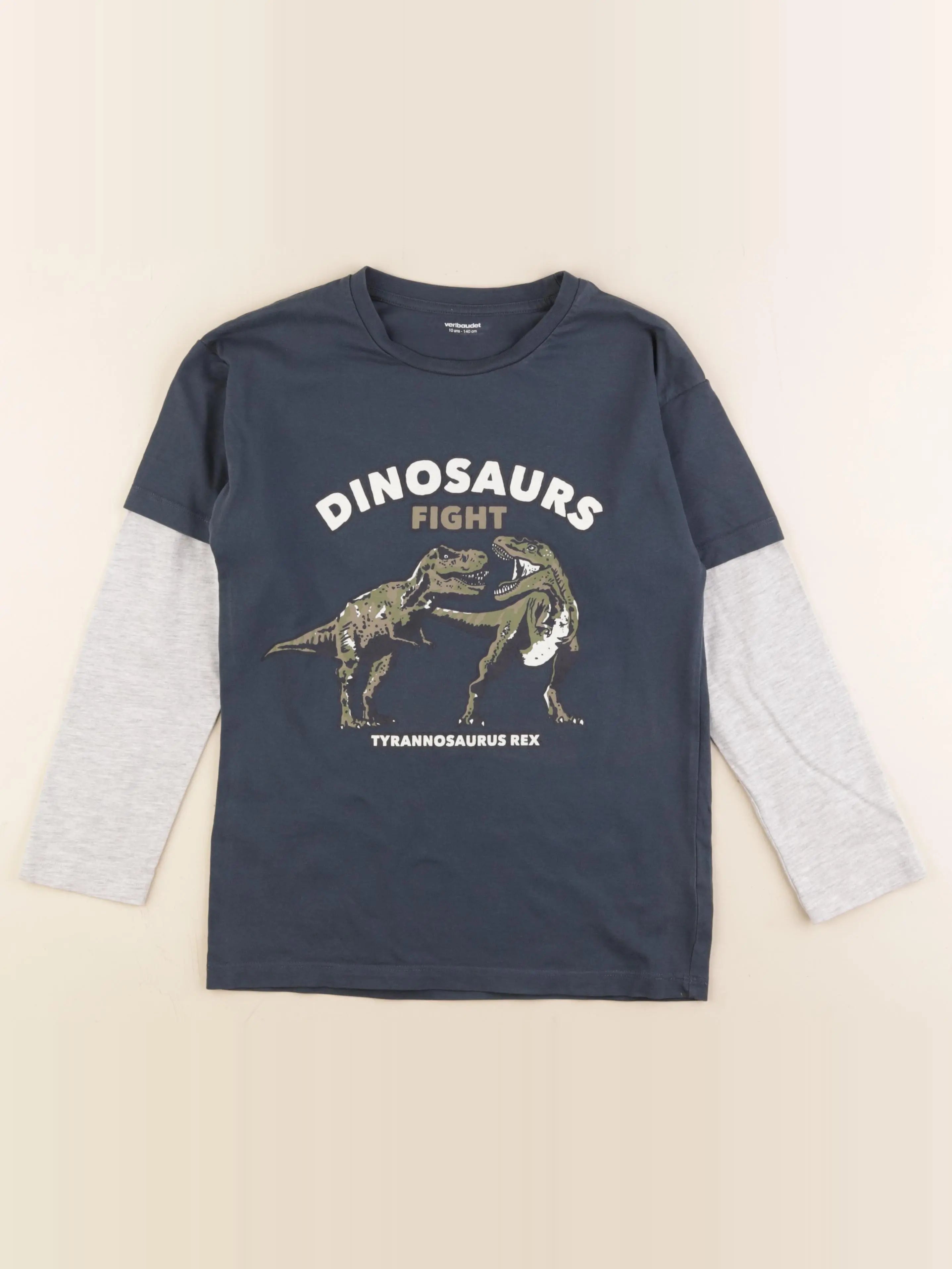 Vertbaudet - tee-shirt bleu - 10 ans