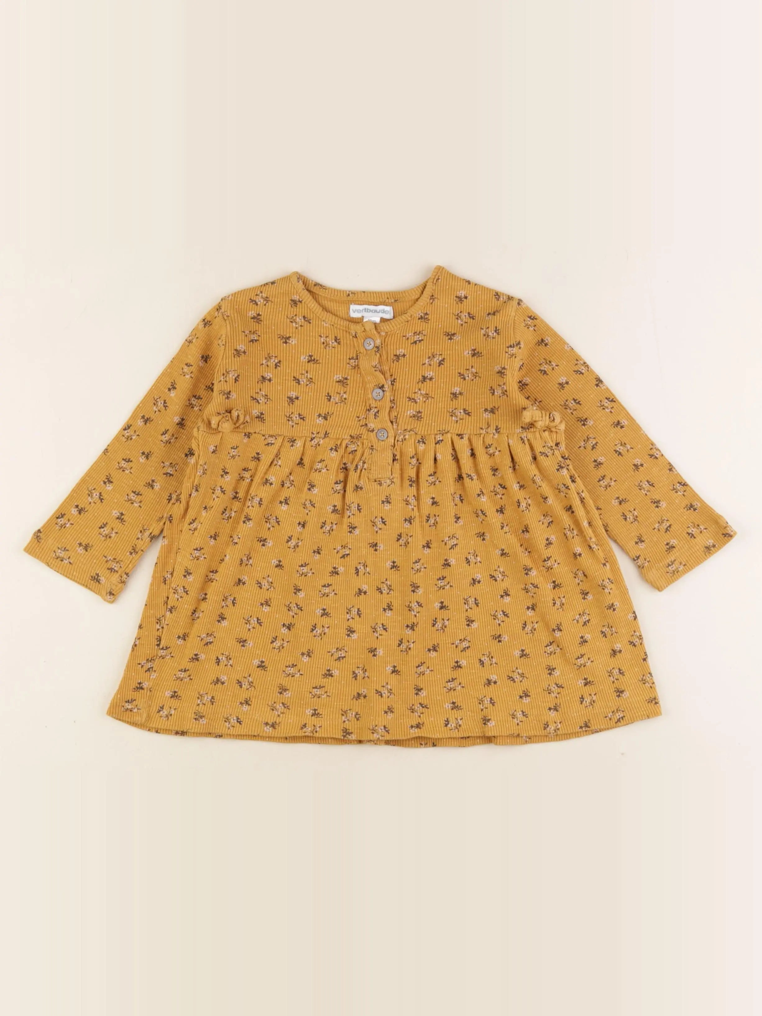 Vertbaudet - robe jaune - 24 mois