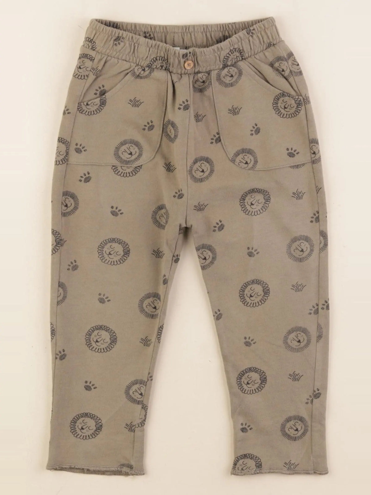 Vertbaudet - pantalon vert - 18 mois