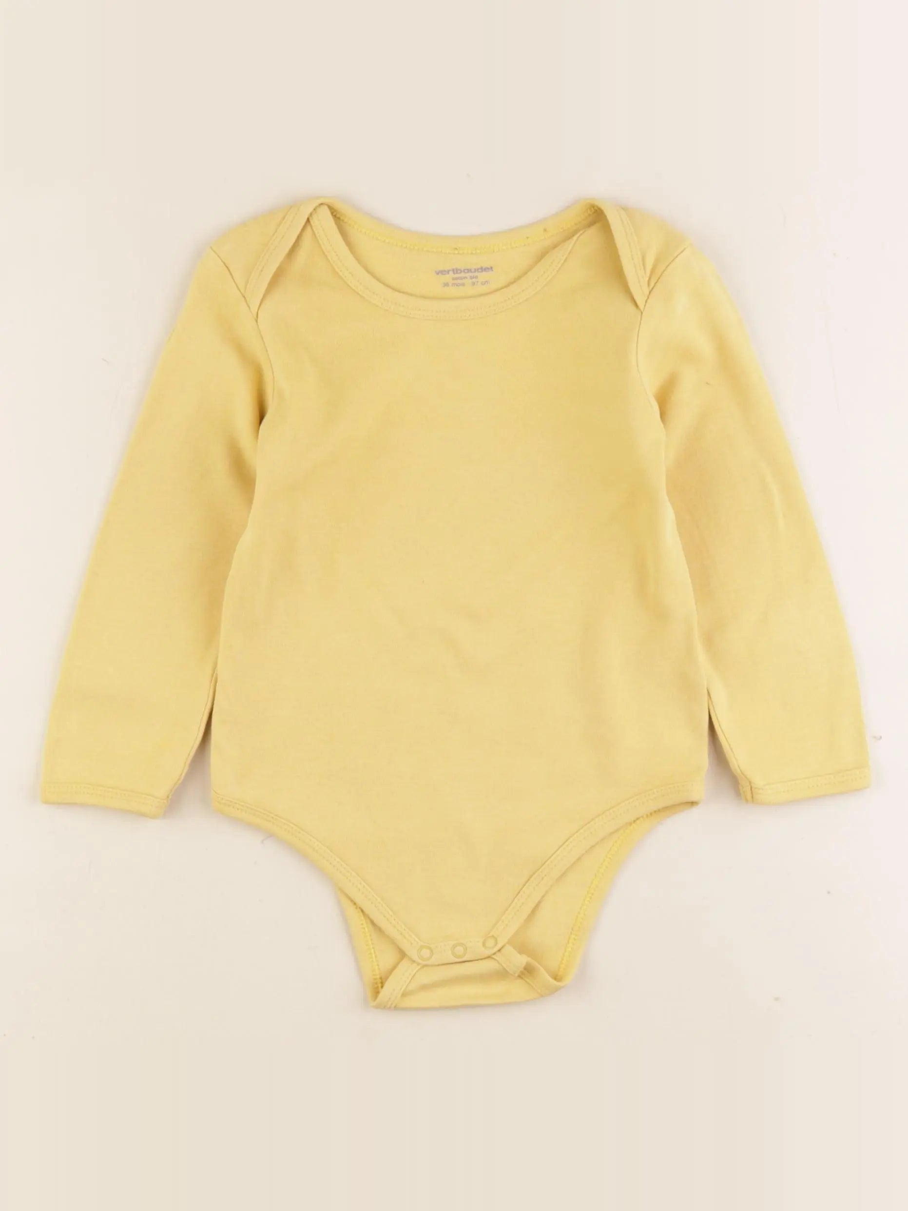 Vertbaudet - body jaune - 36 mois