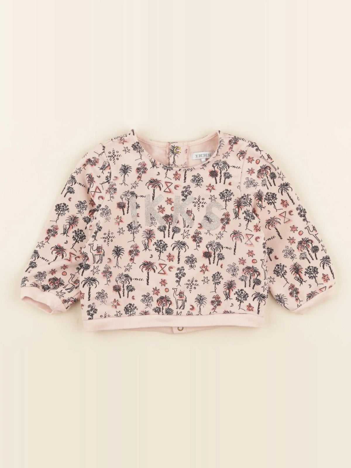 IKKS - sweat rose - 12 mois