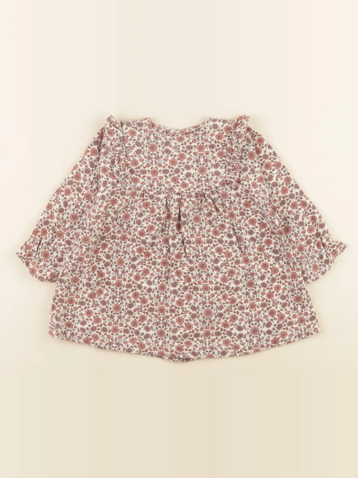Vertbaudet - robe marron - 9 mois
