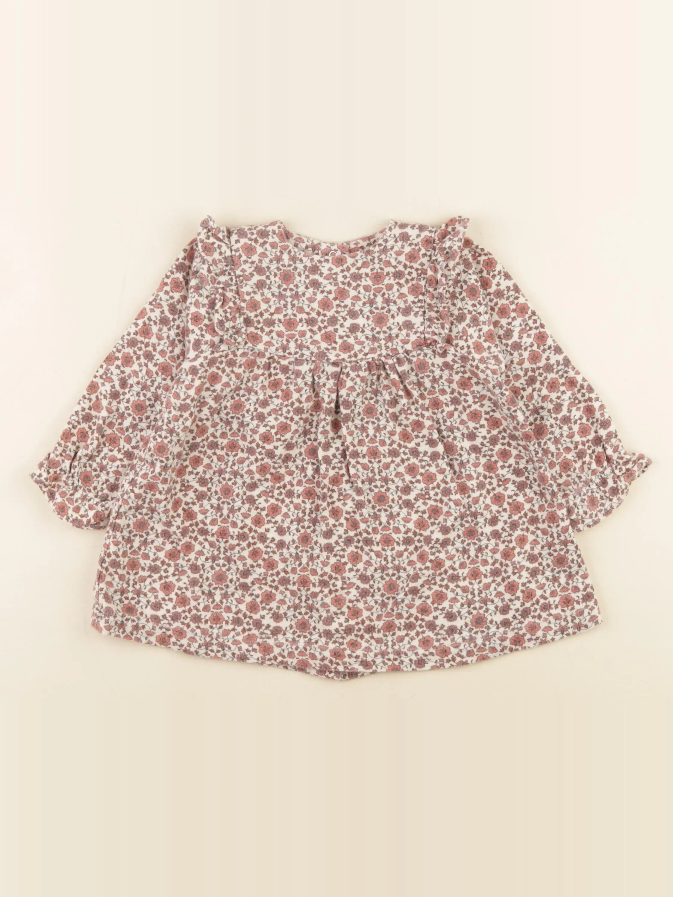Vertbaudet - robe marron - 9 mois
