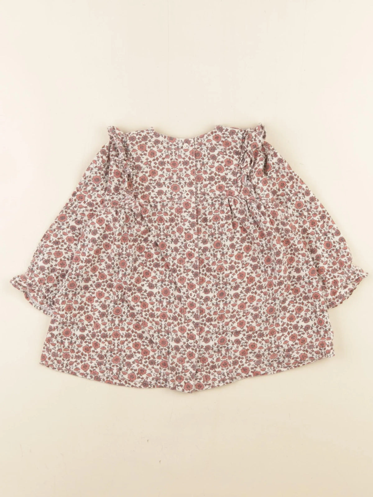 Vertbaudet - robe marron - 9 mois