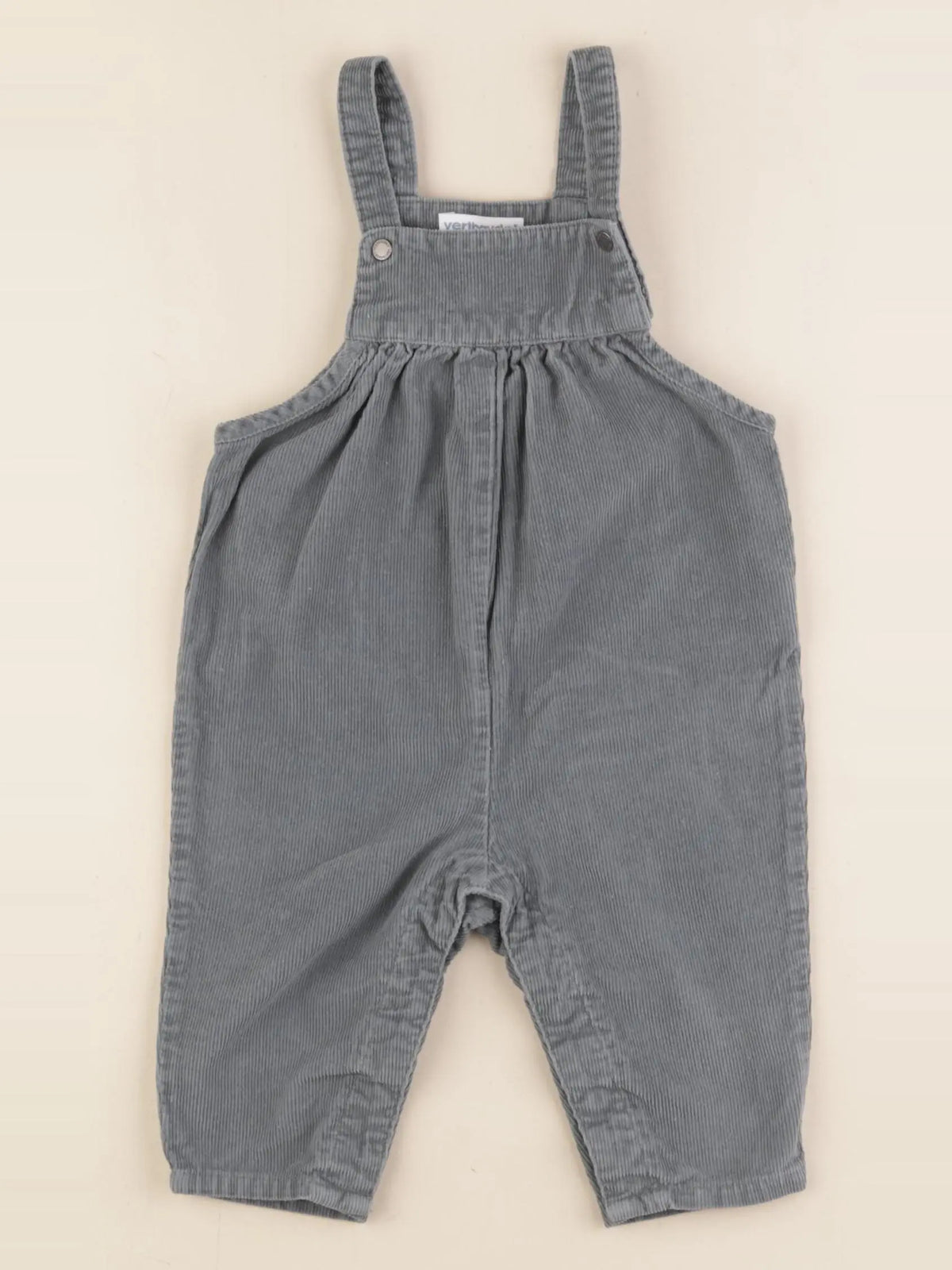 Vertbaudet - combinaison gris - 9 mois