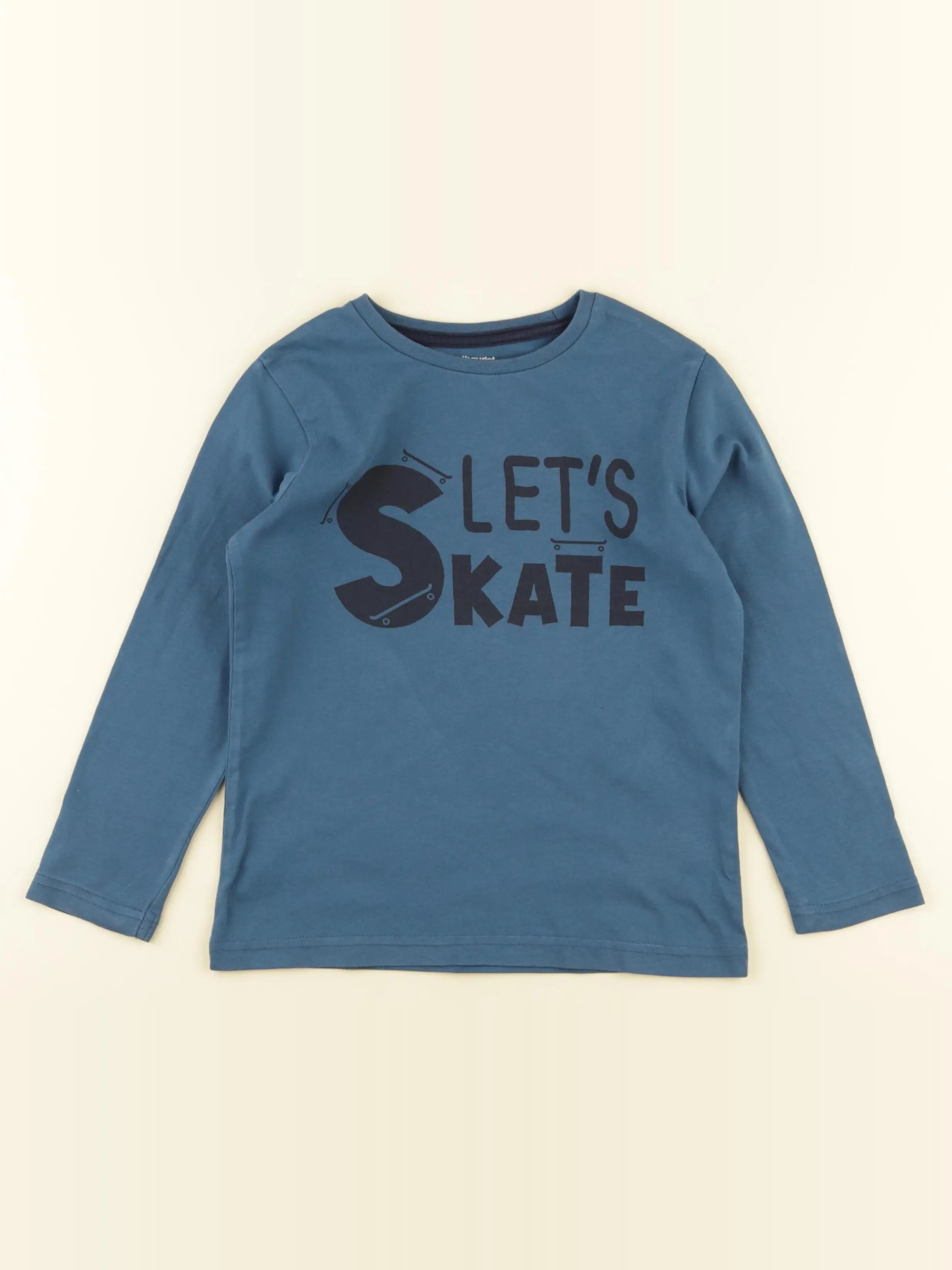 Vertbaudet - tee-shirt bleu - 6 ans