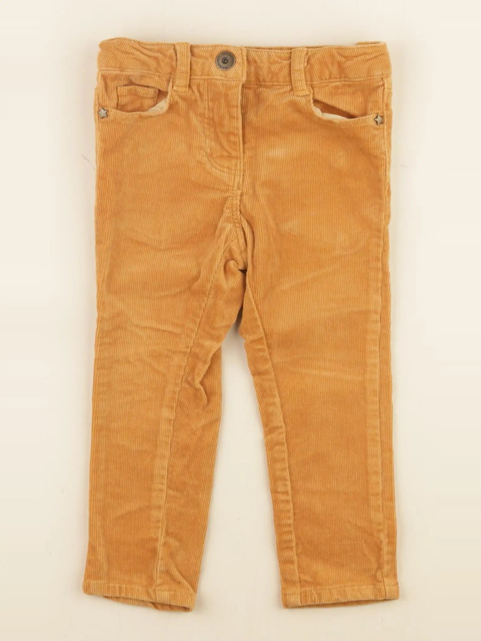 Vertbaudet - pantalon jaune - 2 ans