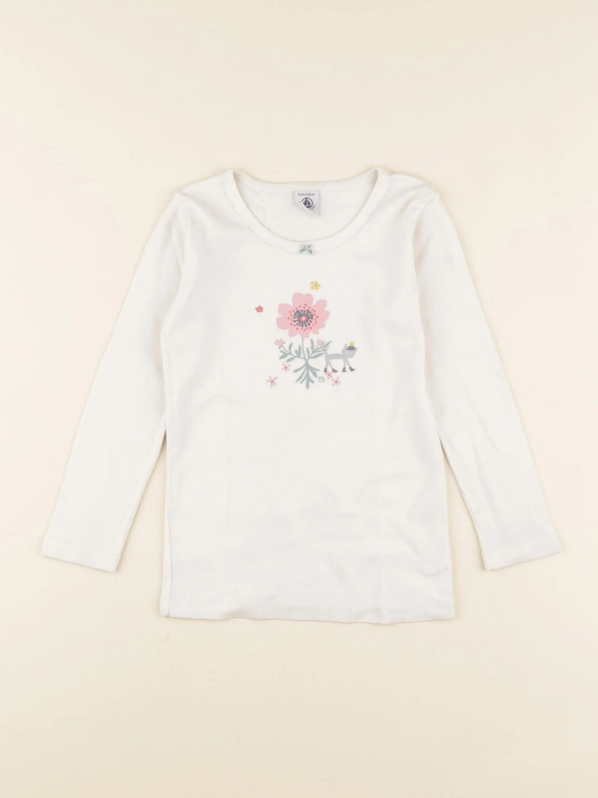 Petit Bateau - maillot de corps beige - 6 ans
