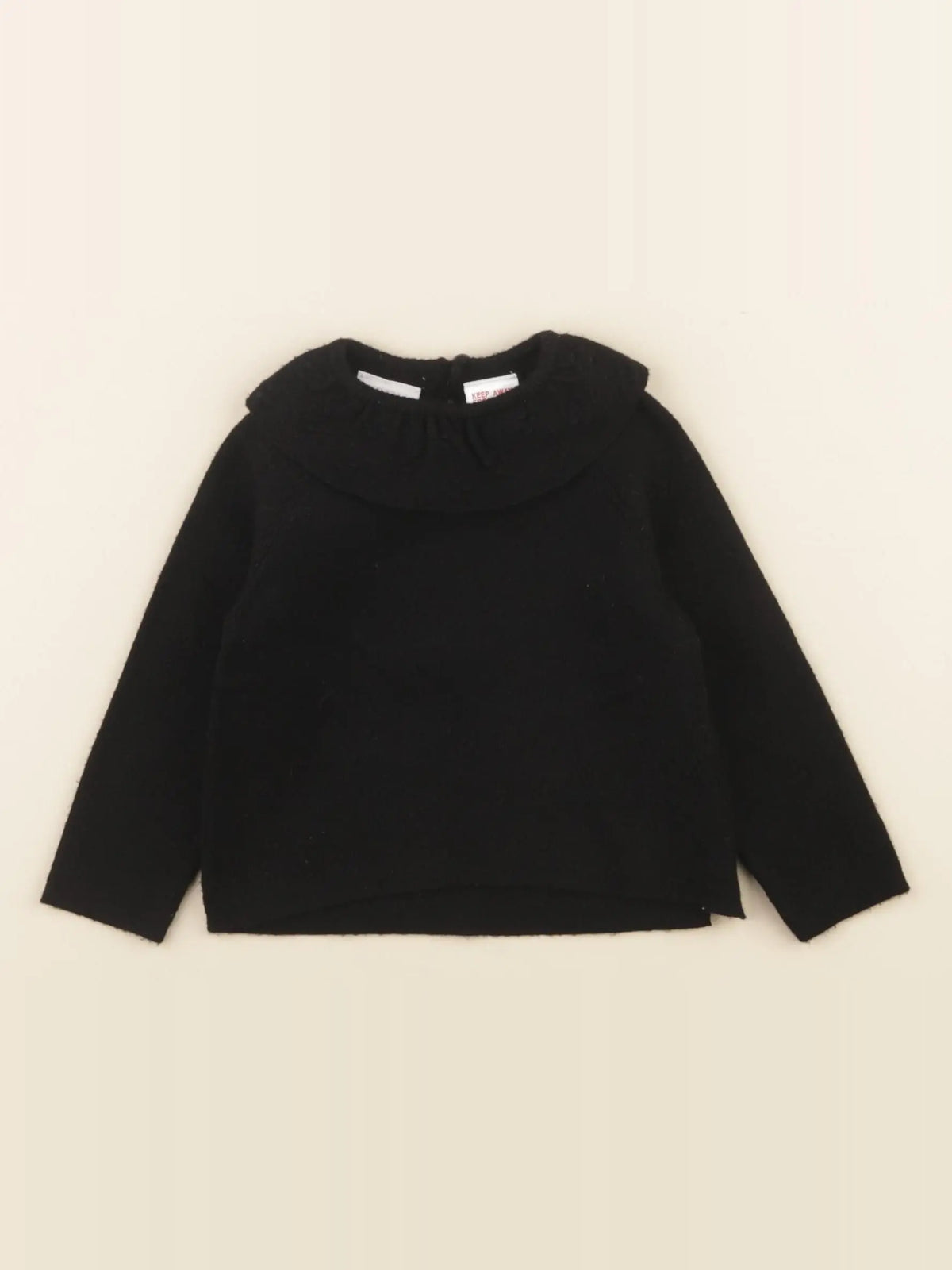 Zara - pull noir - 6/9 mois
