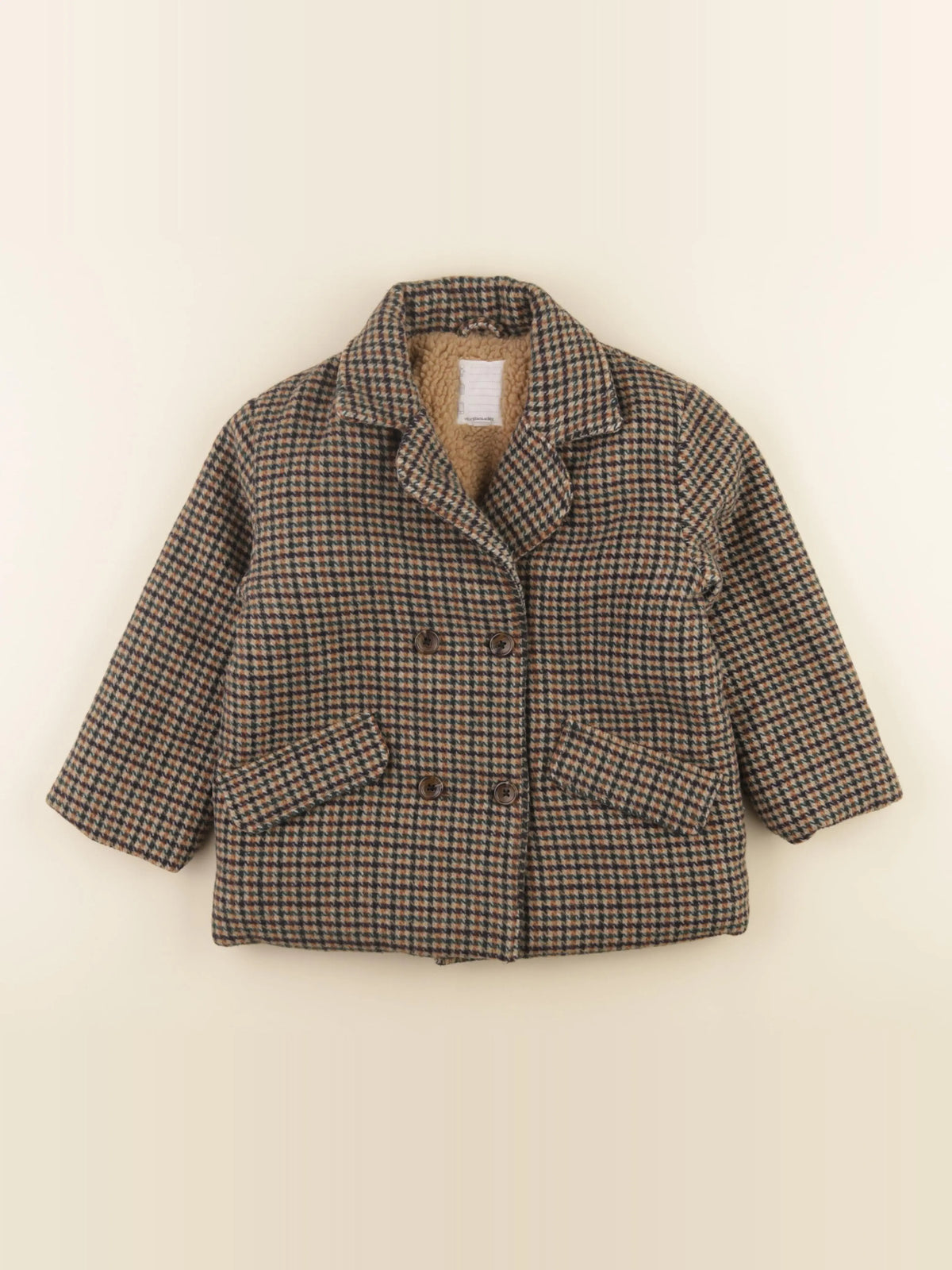 Vertbaudet - veste doublé marron - 7 ans