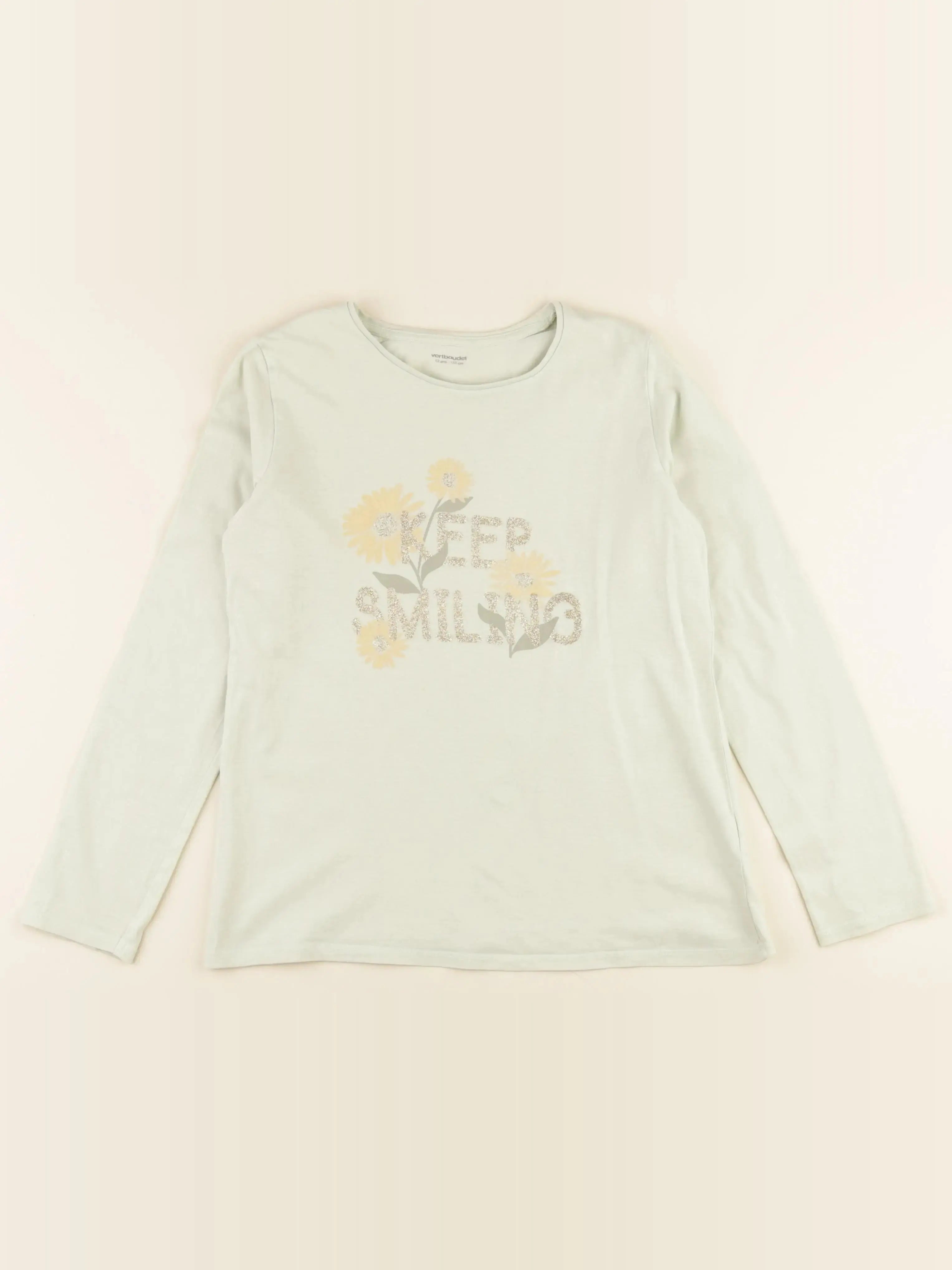 Vertbaudet - tee-shirt vert - 12 ans
