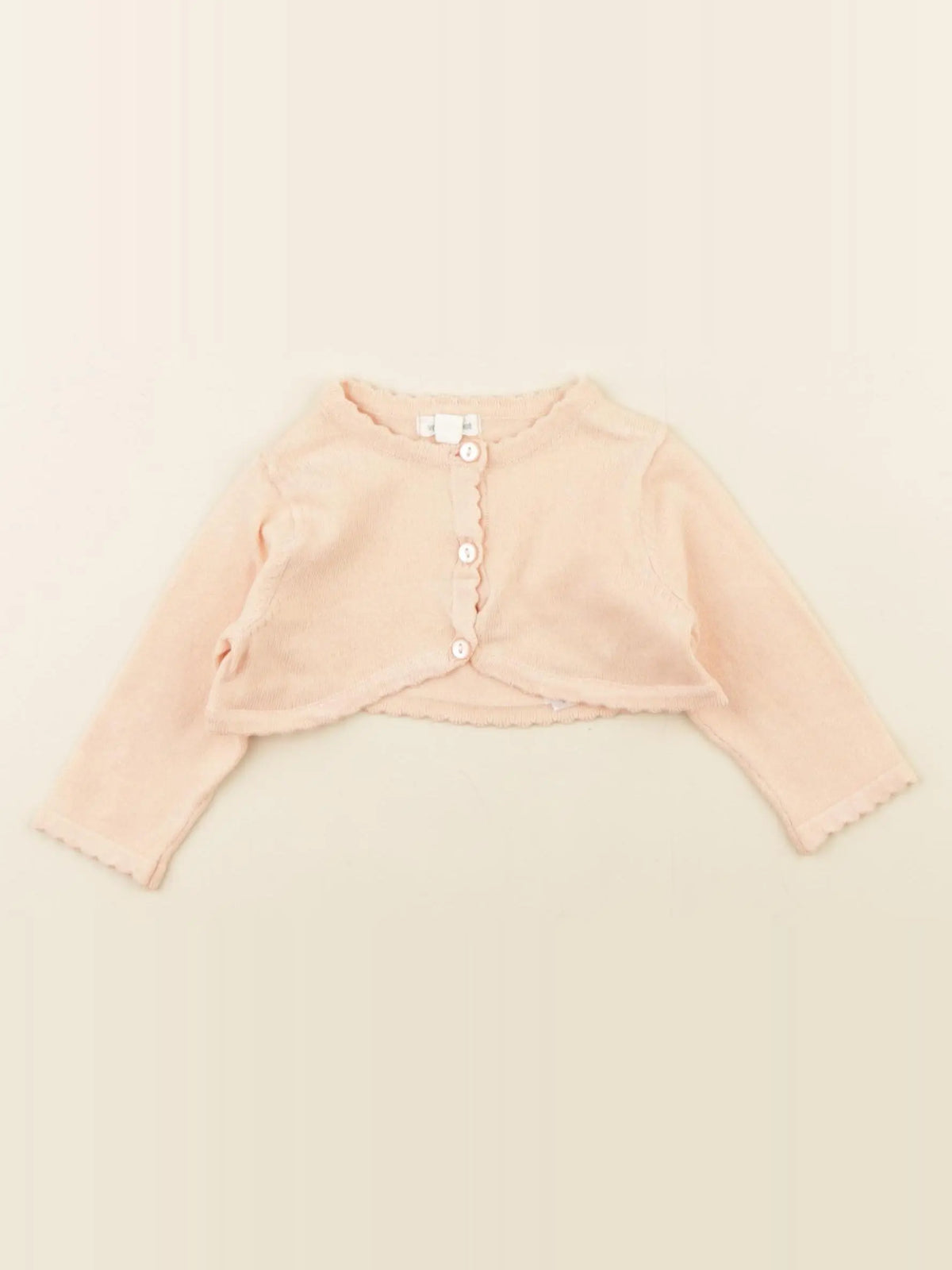 Vertbaudet - gilet orange - 3 mois