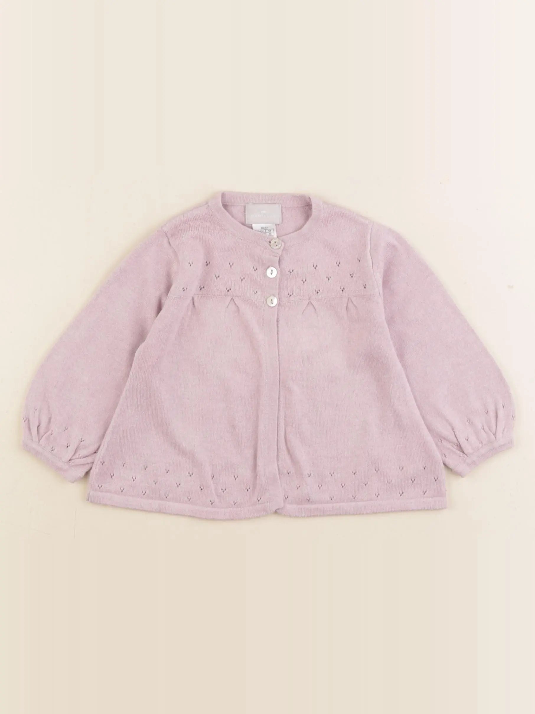 Cyrillus - gilet rose - 6 mois