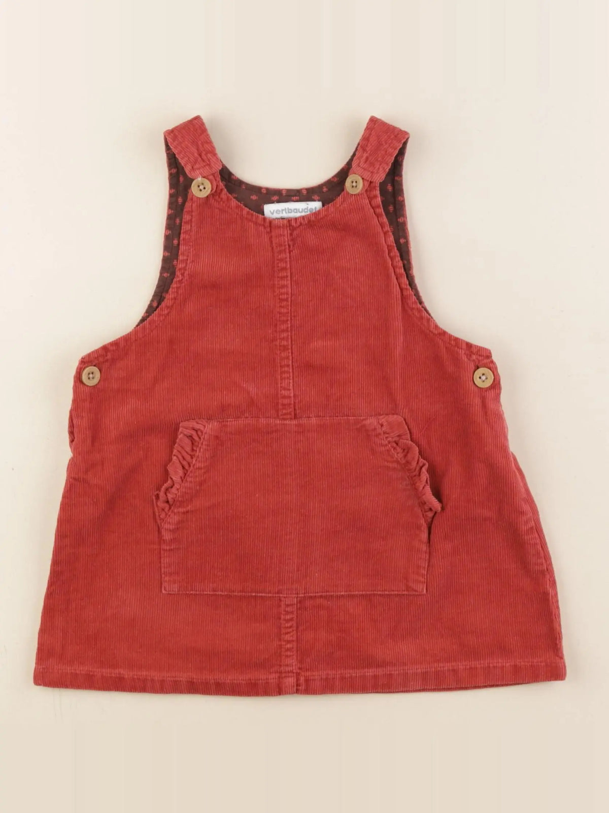 Vertbaudet - robe rouge - 18 mois
