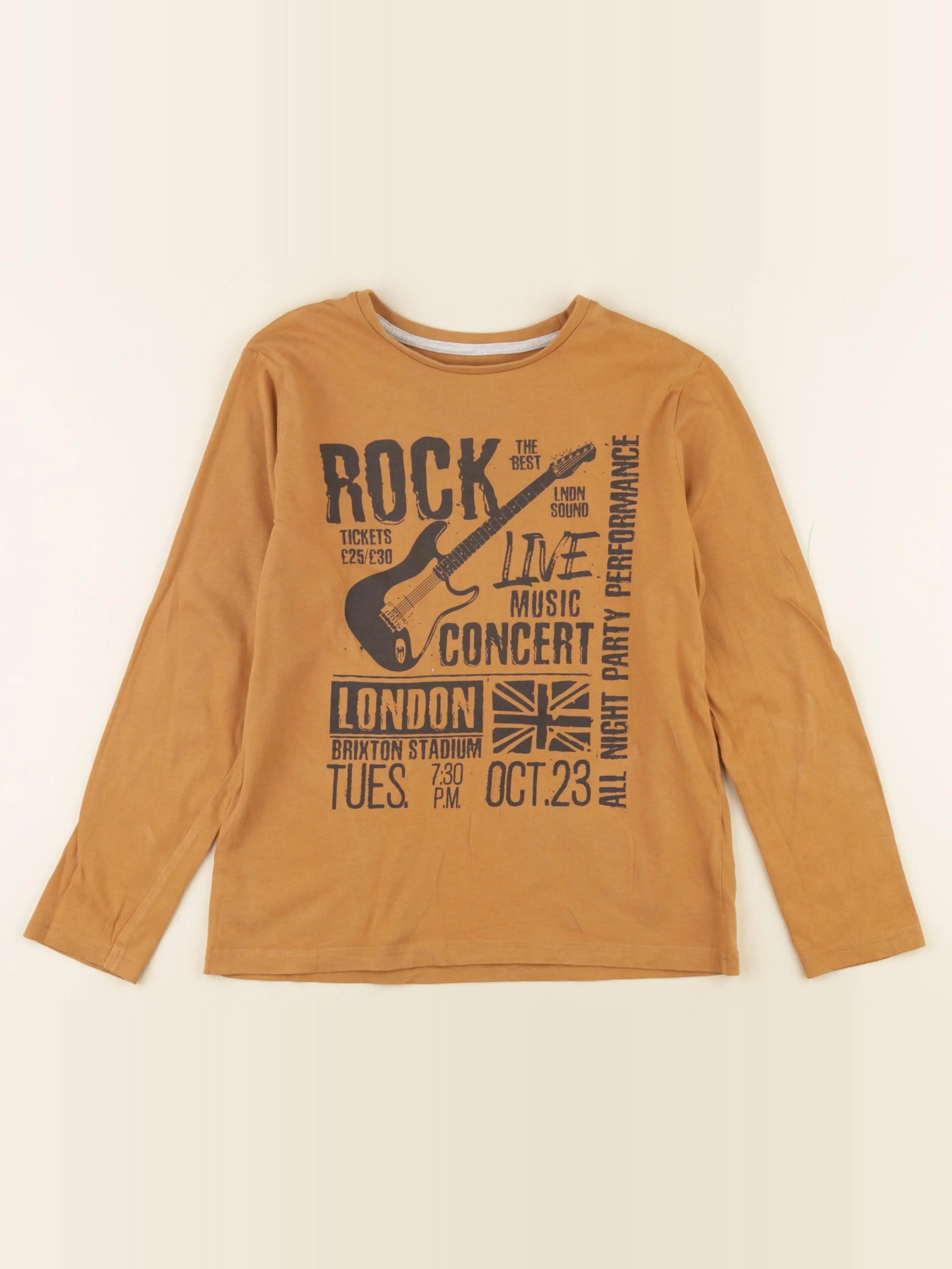 Vertbaudet - tee-shirt marron - 10 ans