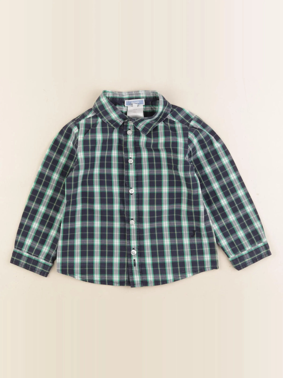 Jacadi - chemise bleu, vert - 24 mois