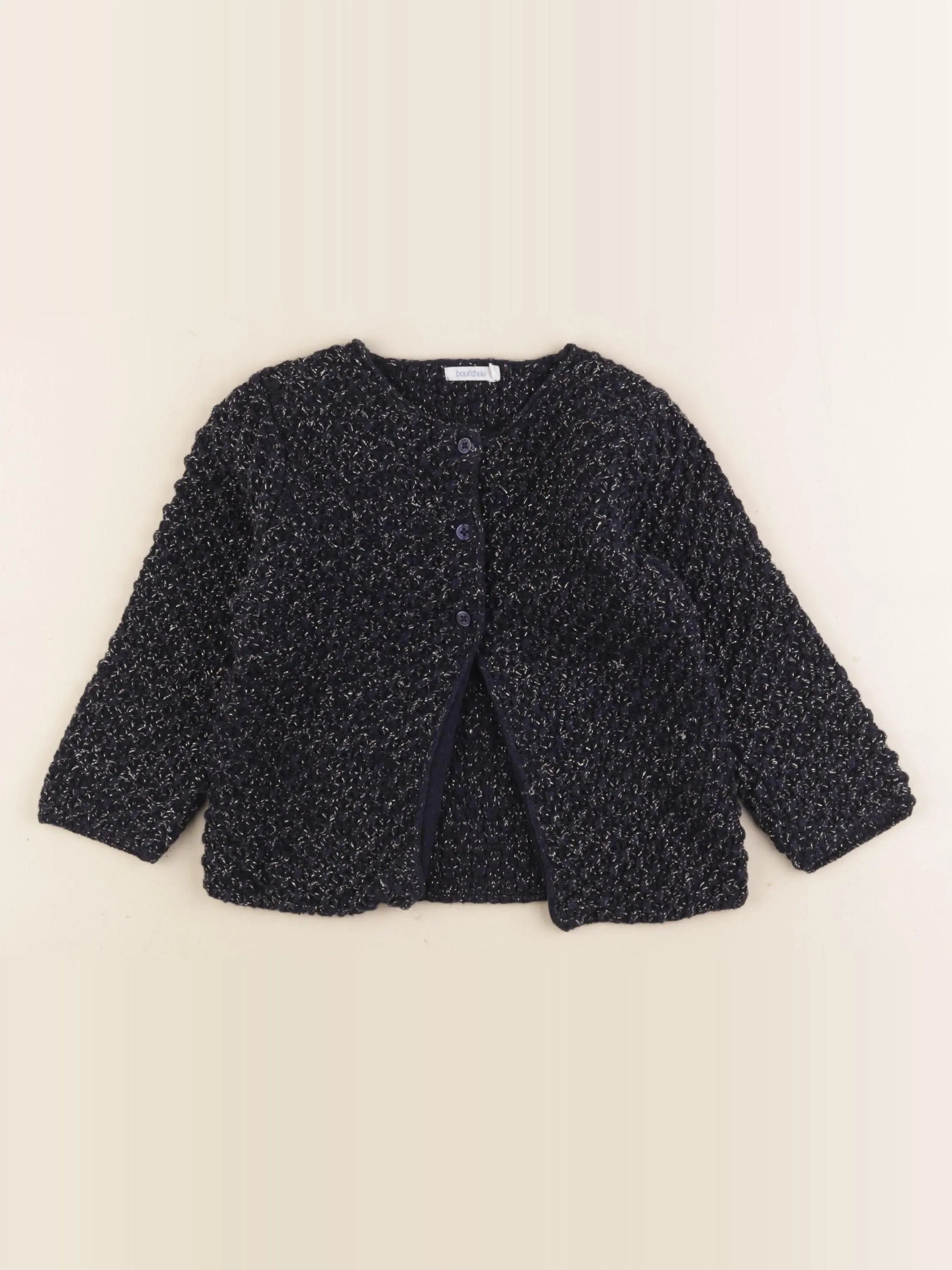 Boutchou - gilet bleu - 36 mois