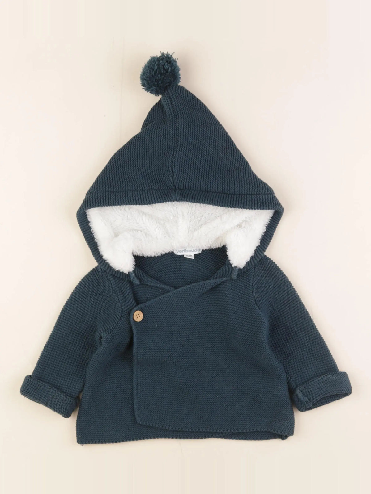 Vertbaudet - veste bleu - 6 mois