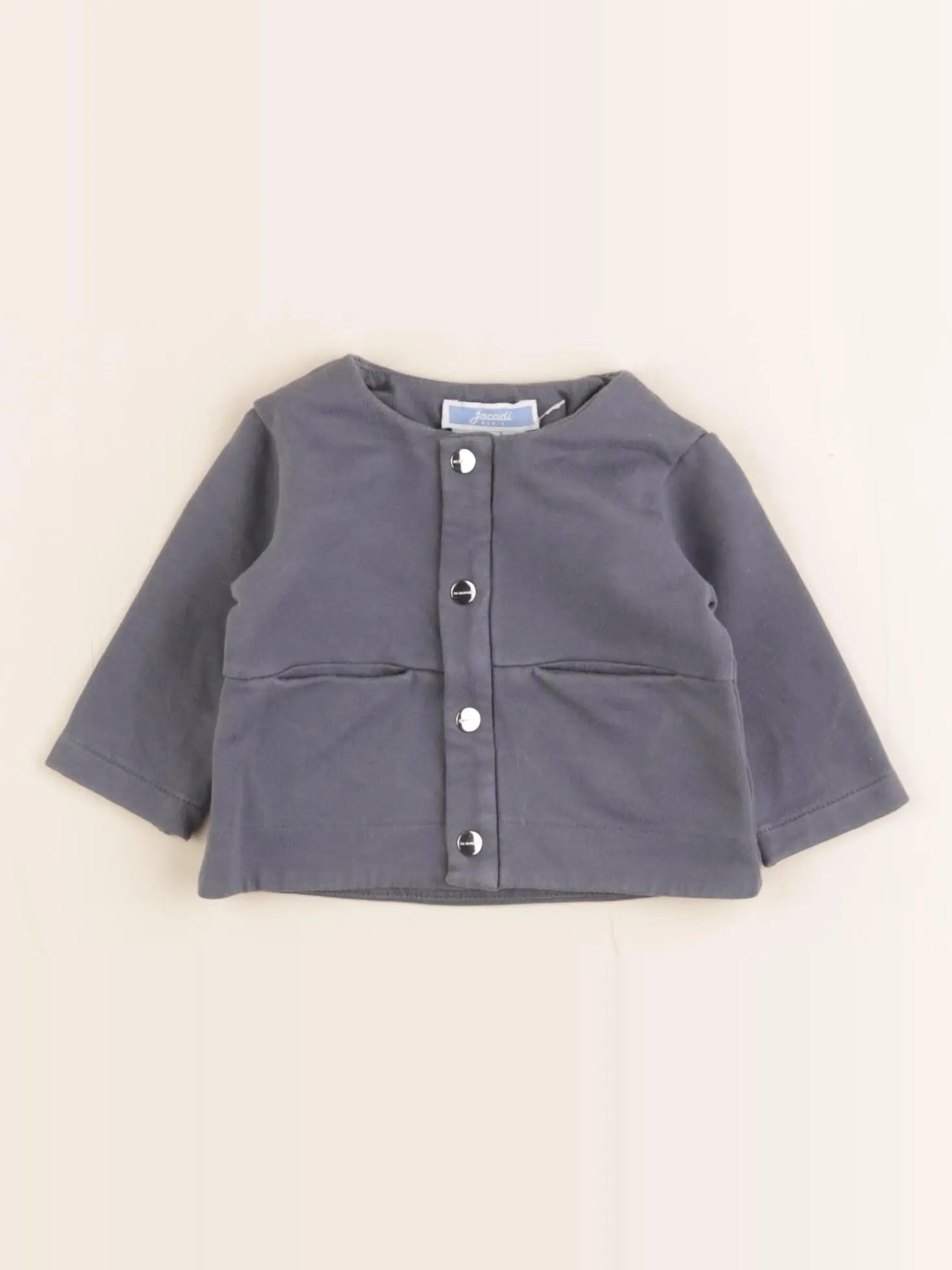 Jacadi - sweat gris - 1 mois