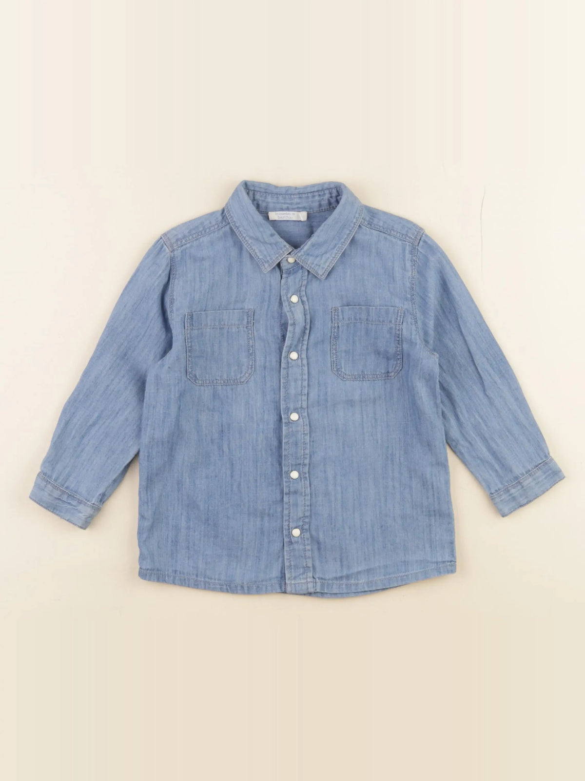 Boutchou - chemise bleu - 24 mois