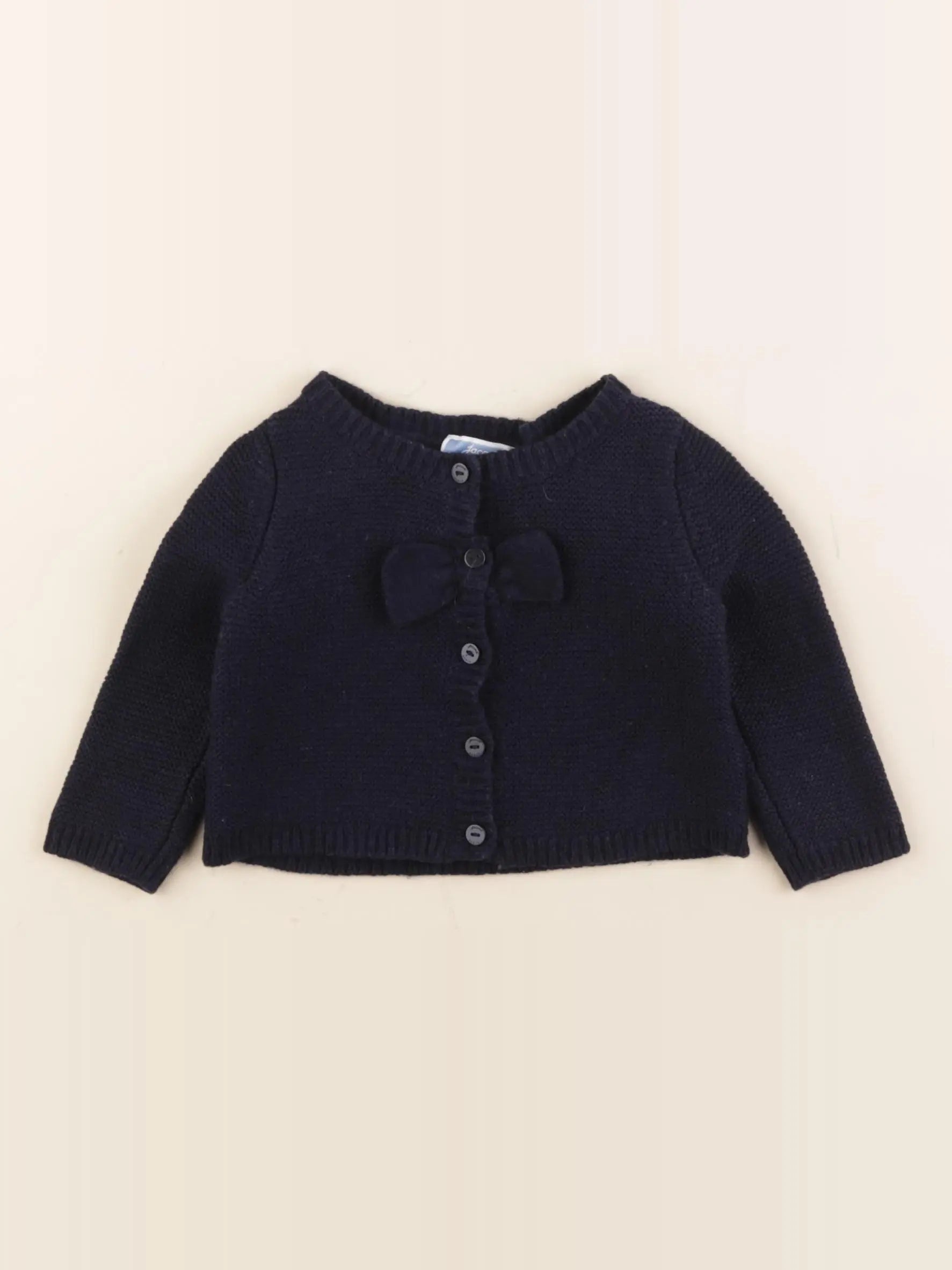 Jacadi - gilet bleu - 6 mois