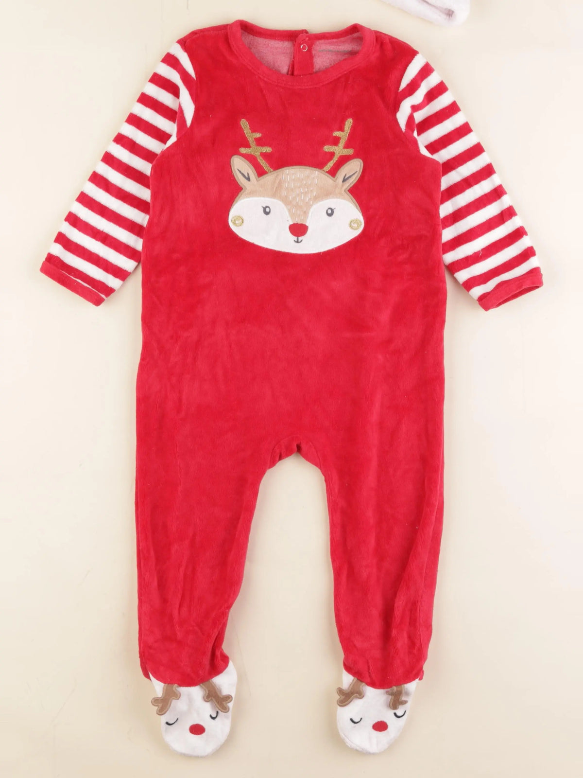 Vertbaudet - pyjama rouge - 18 mois