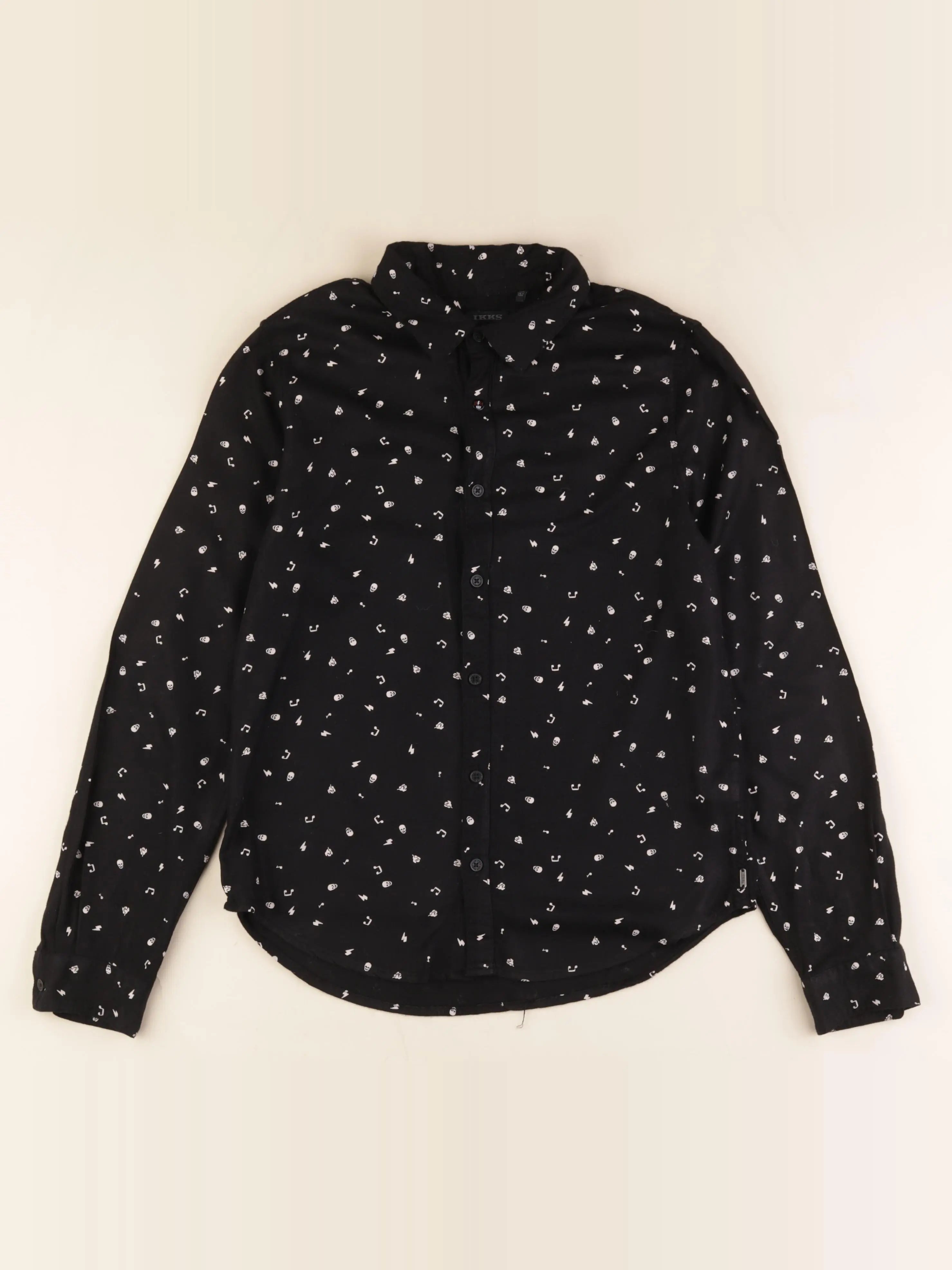 IKKS - chemise noir - 12 ans