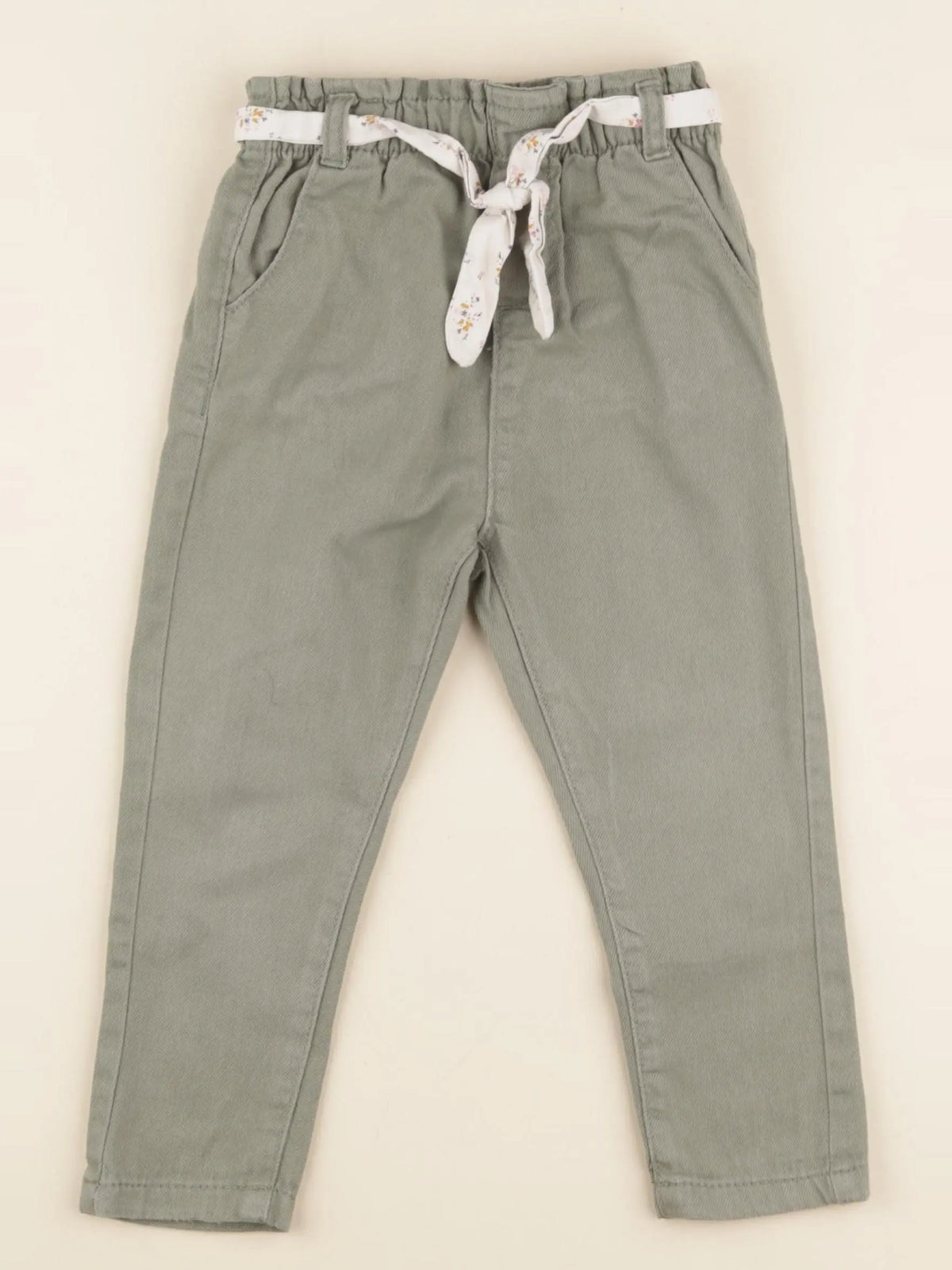 Vertbaudet - pantalon vert - 24 mois