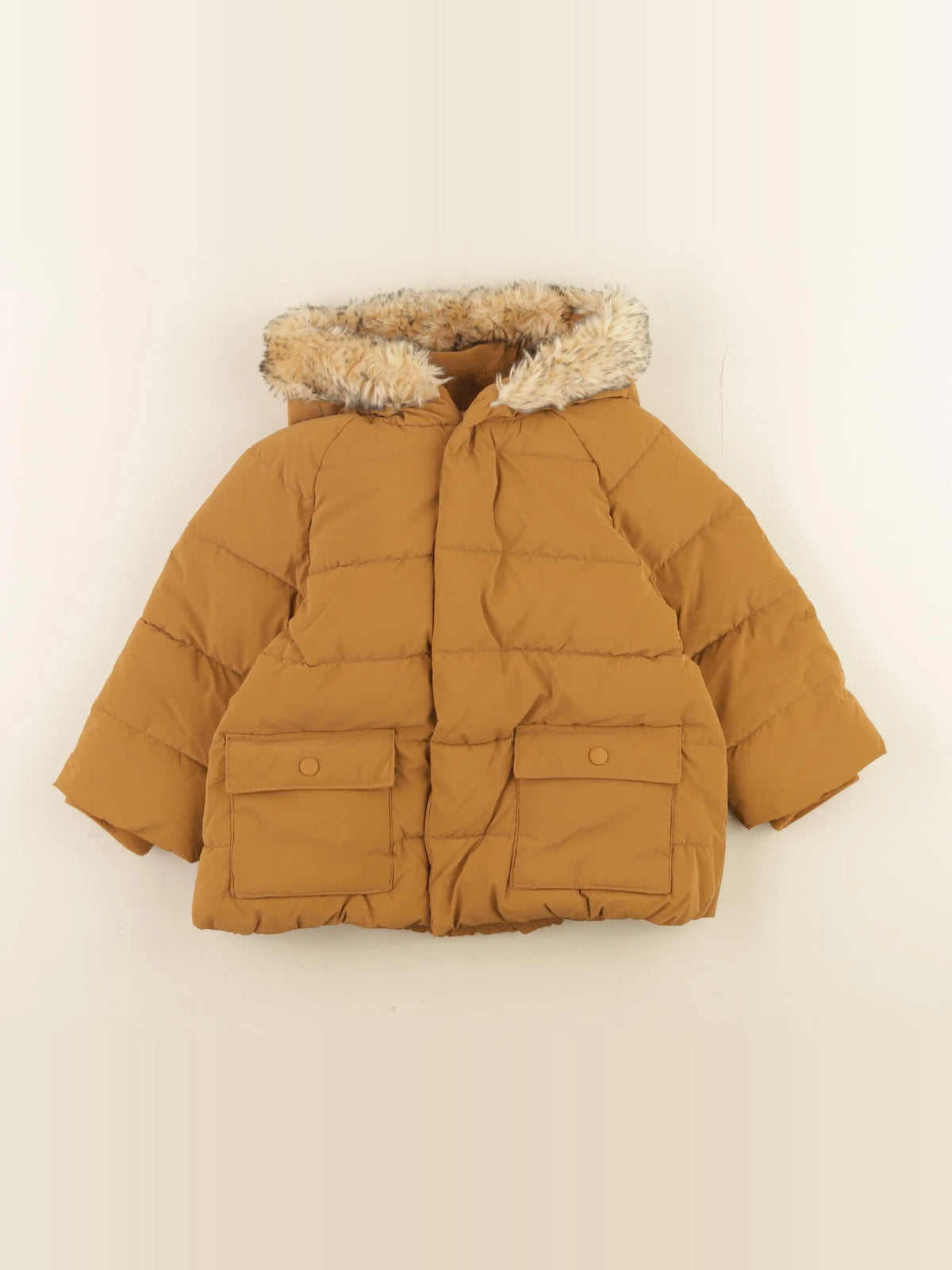 Vertbaudet - doudoune marron - 24 mois