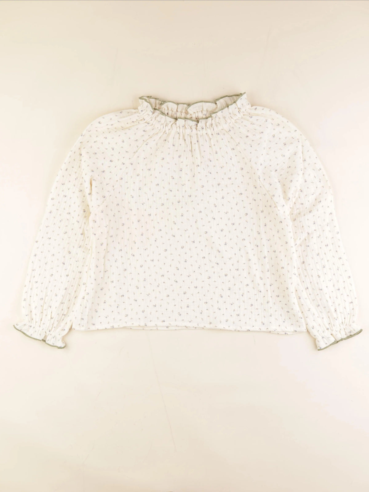 Blouse blanc, vert