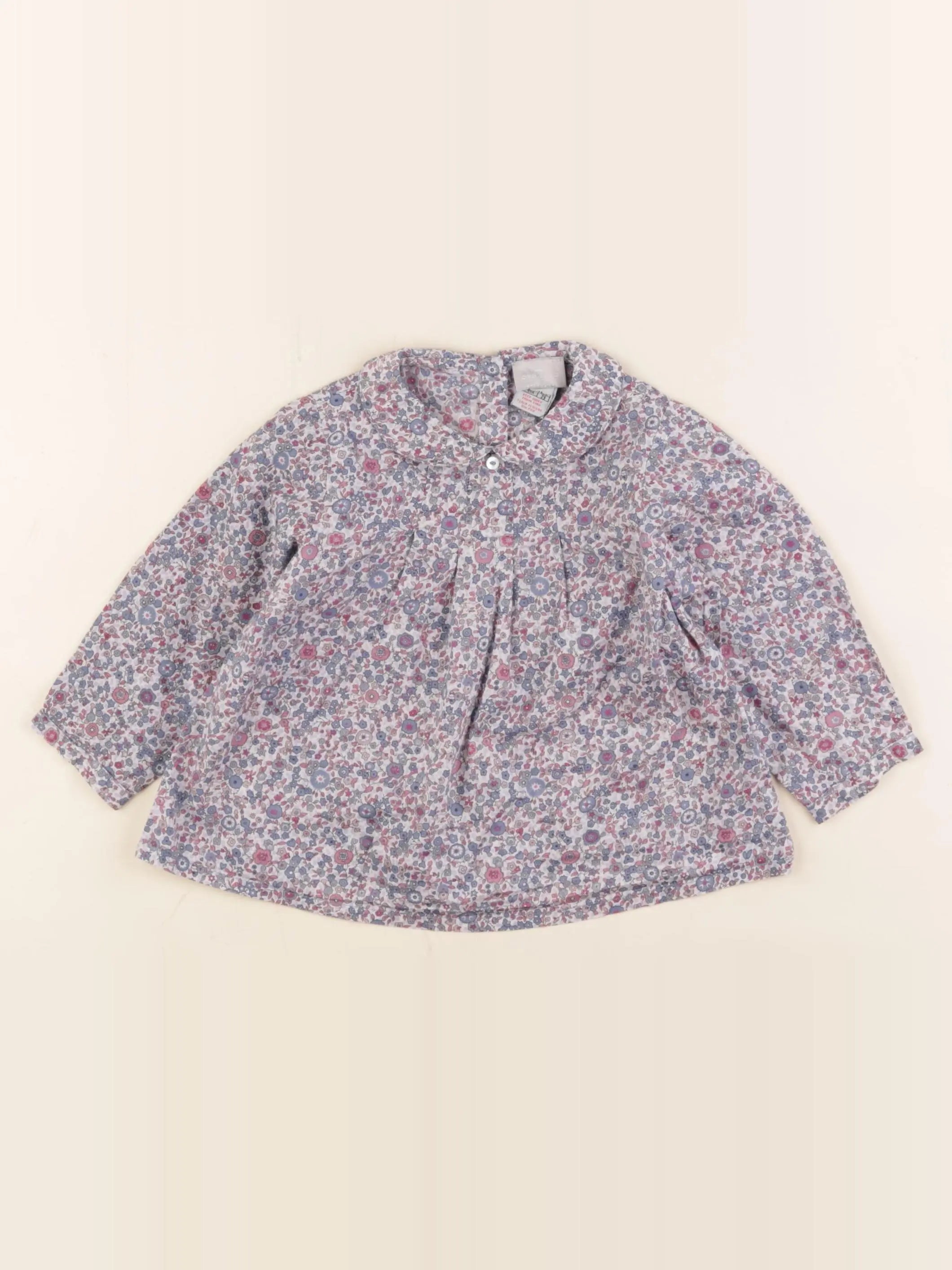 Cyrillus - blouse multicolore - 12 mois