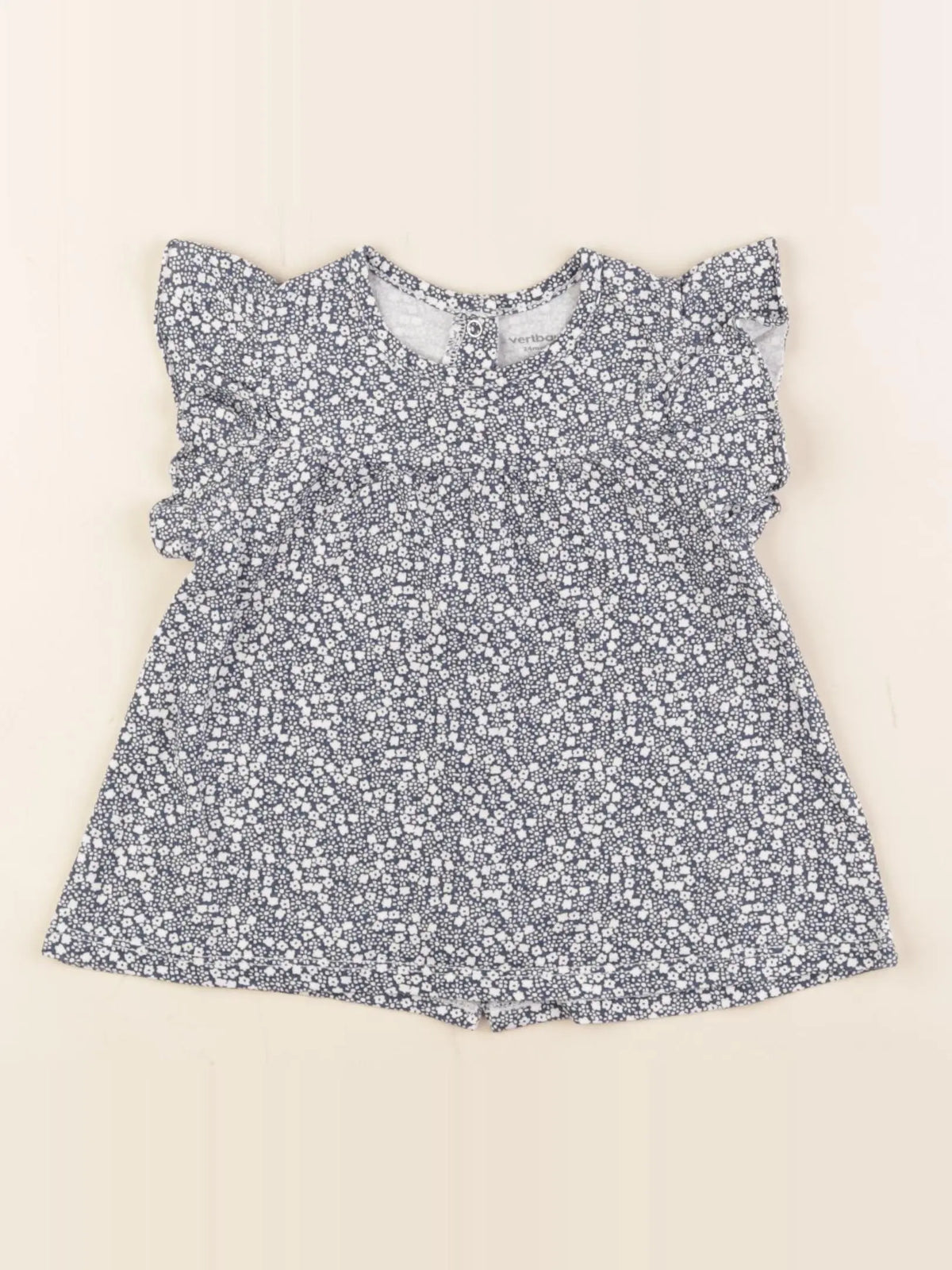 Vertbaudet - tee-shirt bleu - 24 mois