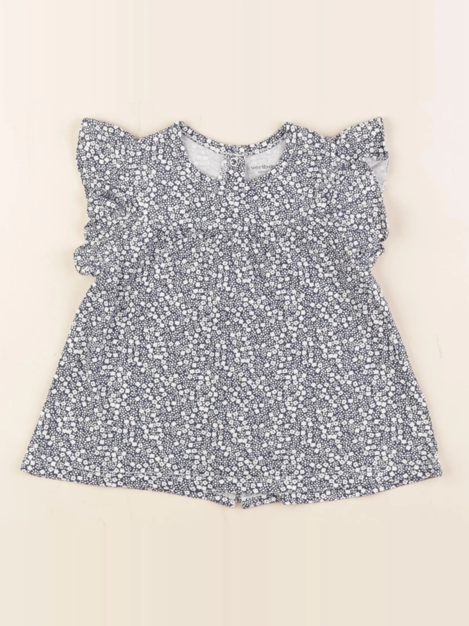 Vertbaudet - tee-shirt bleu - 24 mois